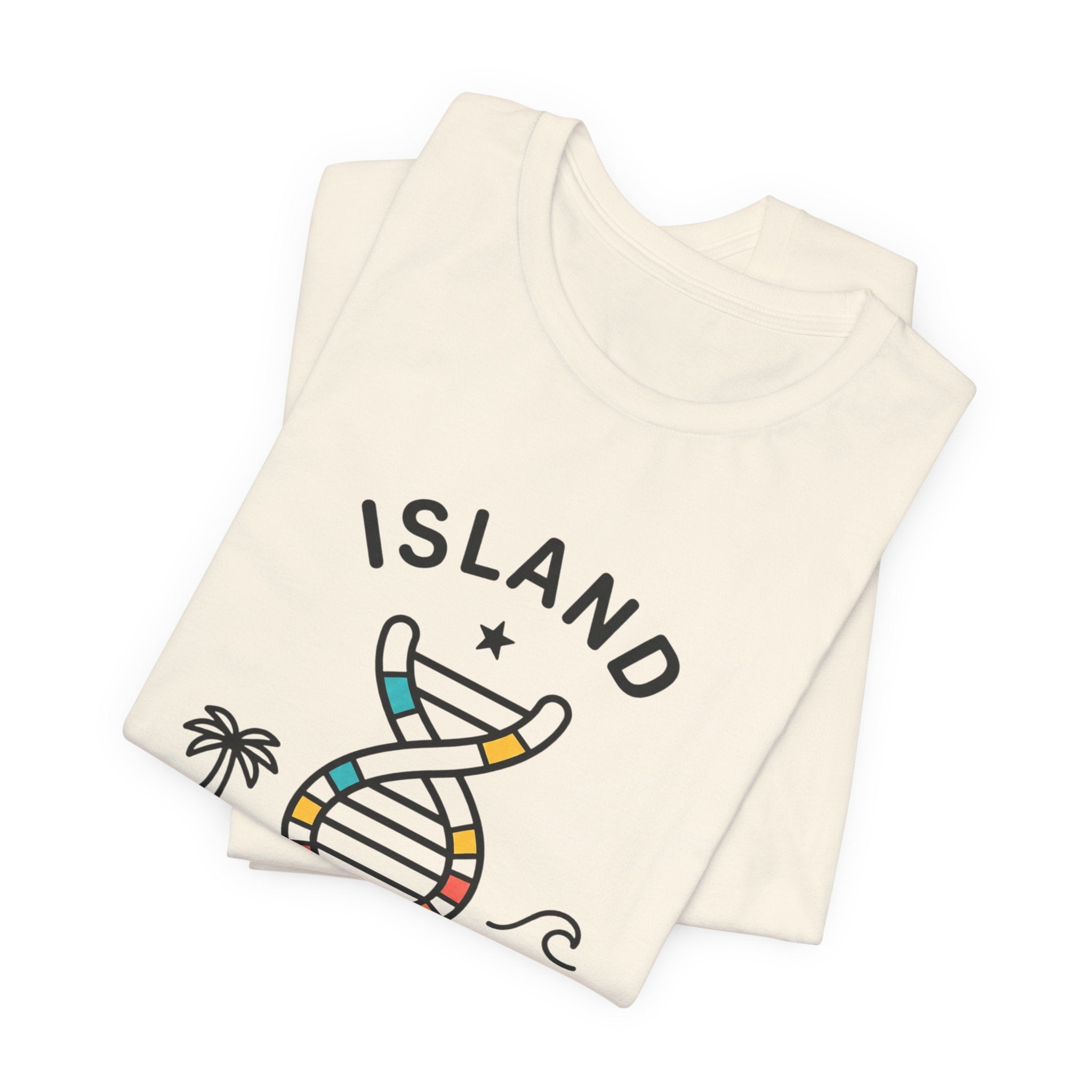 Island Heritage T-Shirt | Caribbean Pride, Retro Passport Stamp