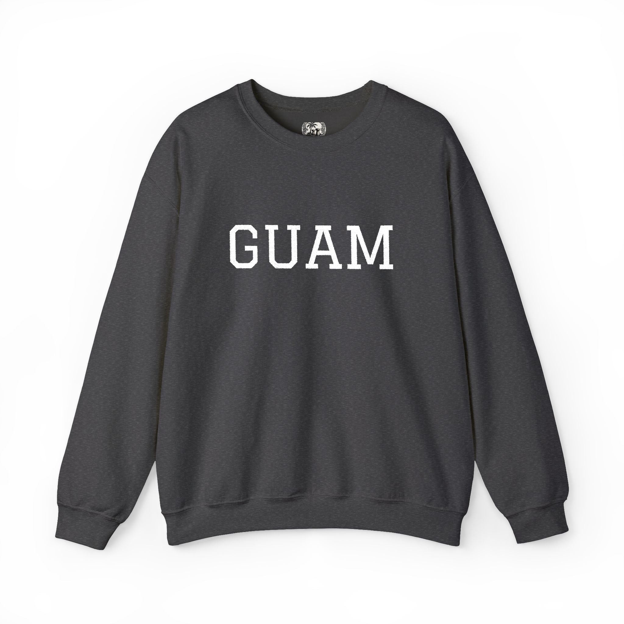 Guam EmbroideredCrewneck Sweatshirt | Personalized Text
