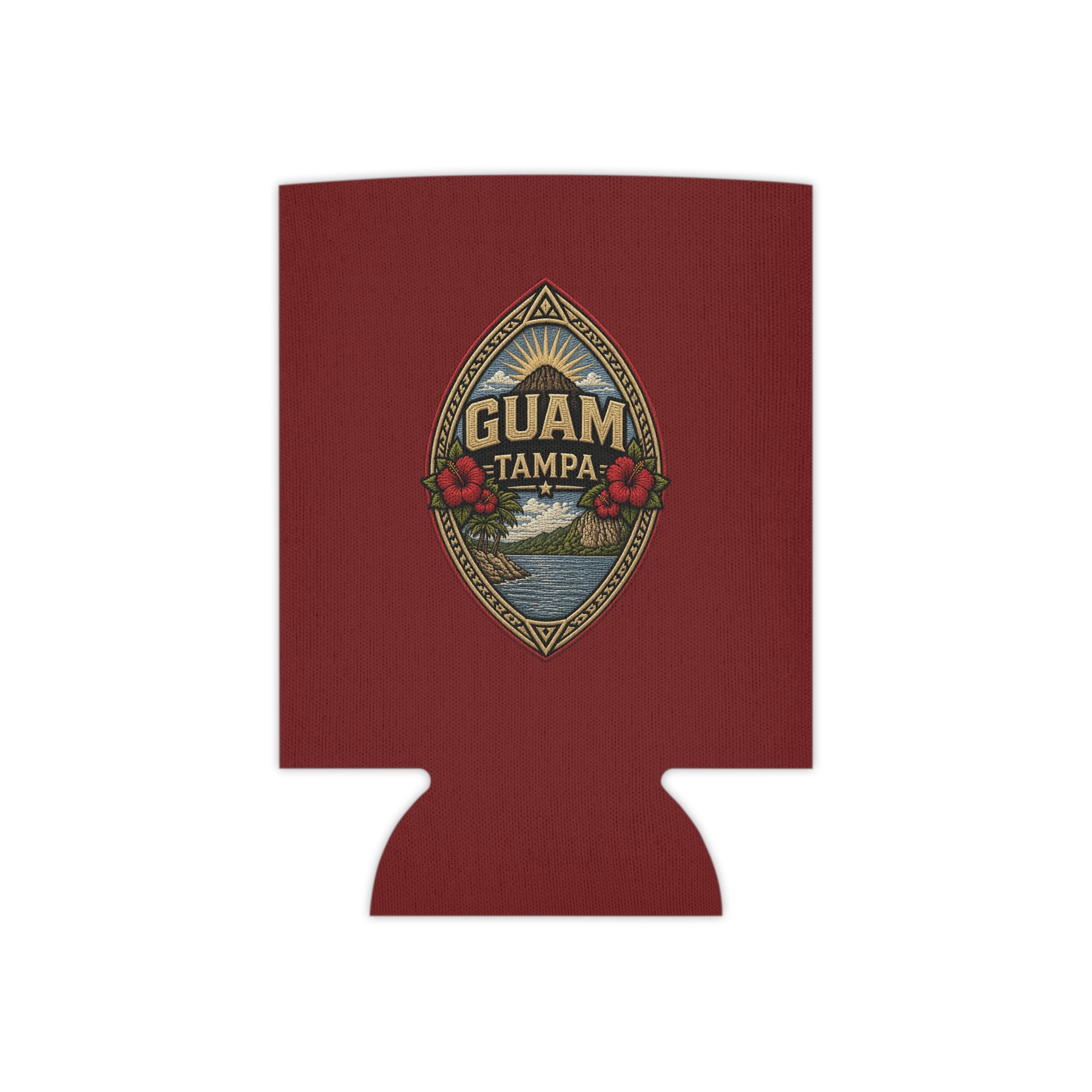 MAROON Guam Seal Tampa Can Cooler | Beer Koozie