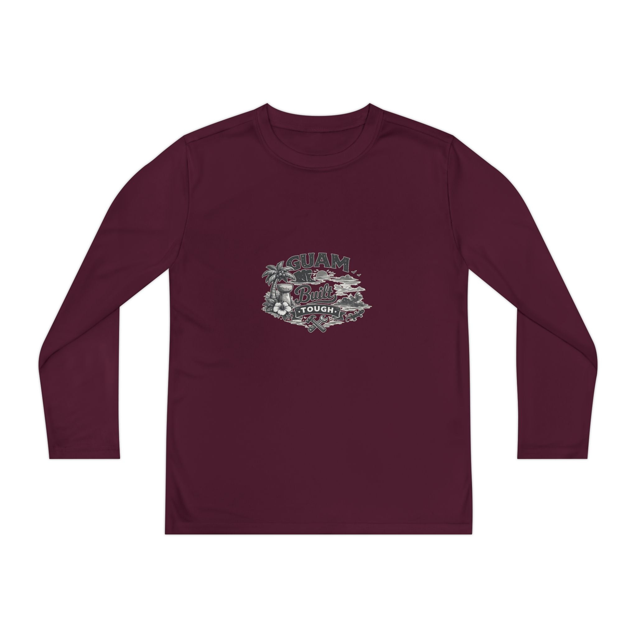 Guam Built Youth Long Sleeve Tee | Island Pride Graphic Shirt
