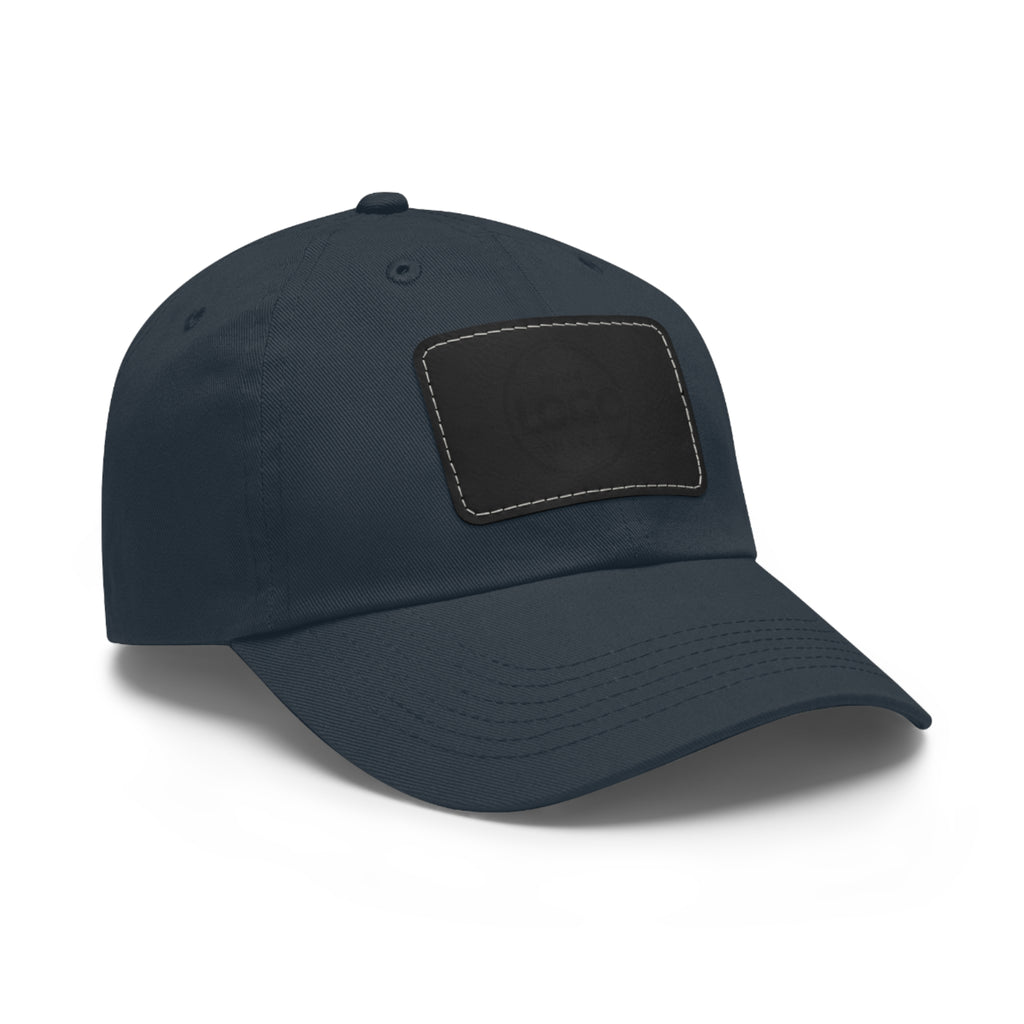 Leather Patch Dad Hat — Custom Logo Rectangular Patch Cap