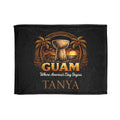 Personalized Guam Plush Blanket | Soft Polyester