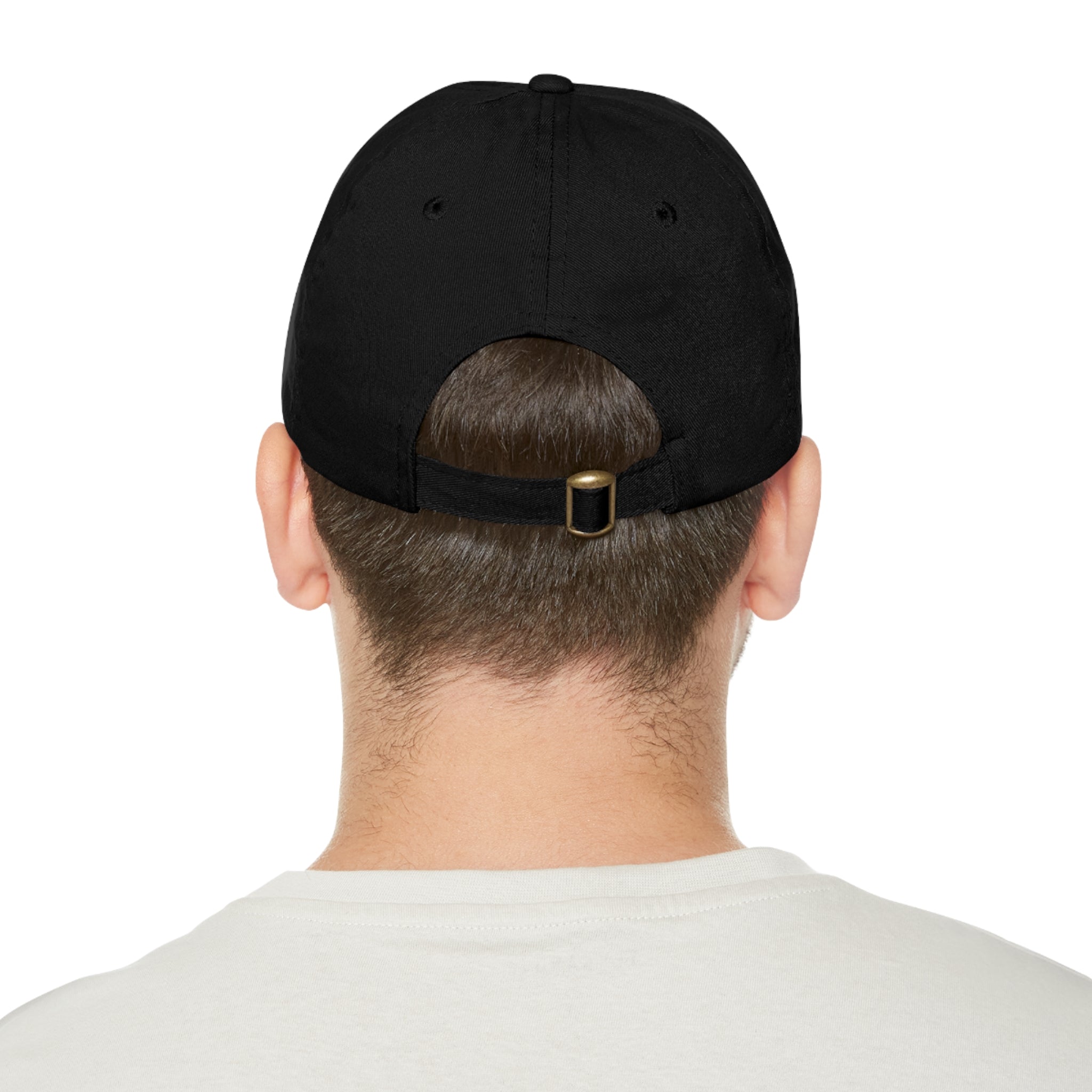 Leather Patch Dad Hat — Custom Logo Rectangular Patch Cap