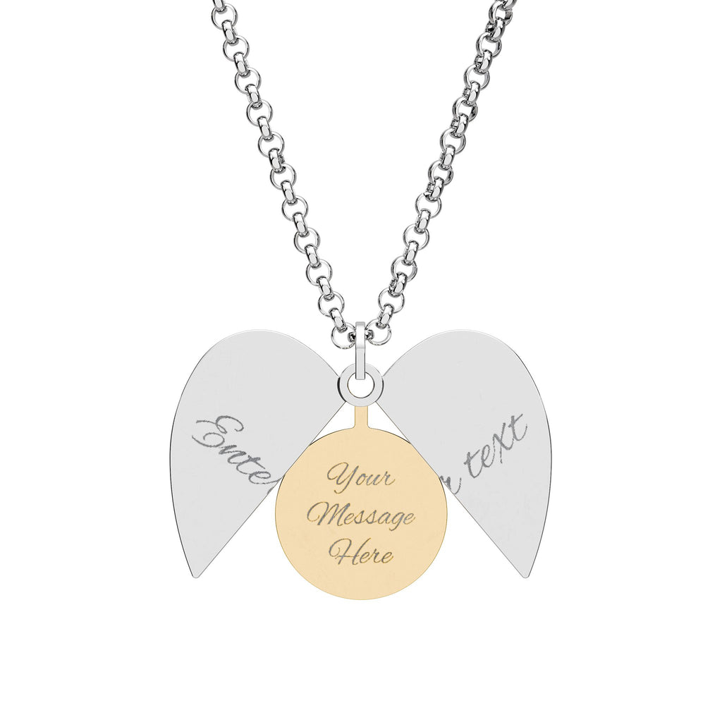 Personalized Hidden Message Heart Necklace (Engraving)