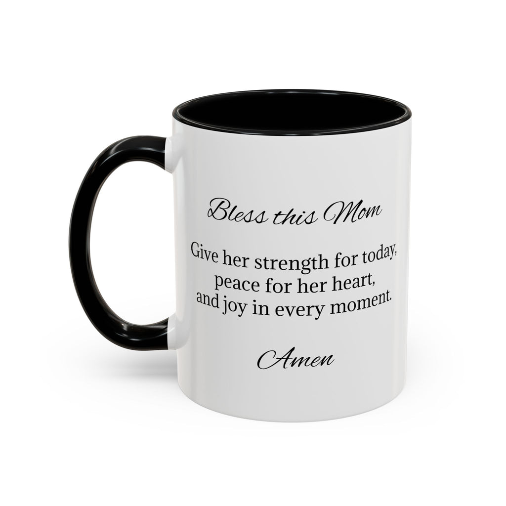 Personalized Inspirational Mom Accent Coffee Mug | Heartfelt Quote Gift (11/15 oz)