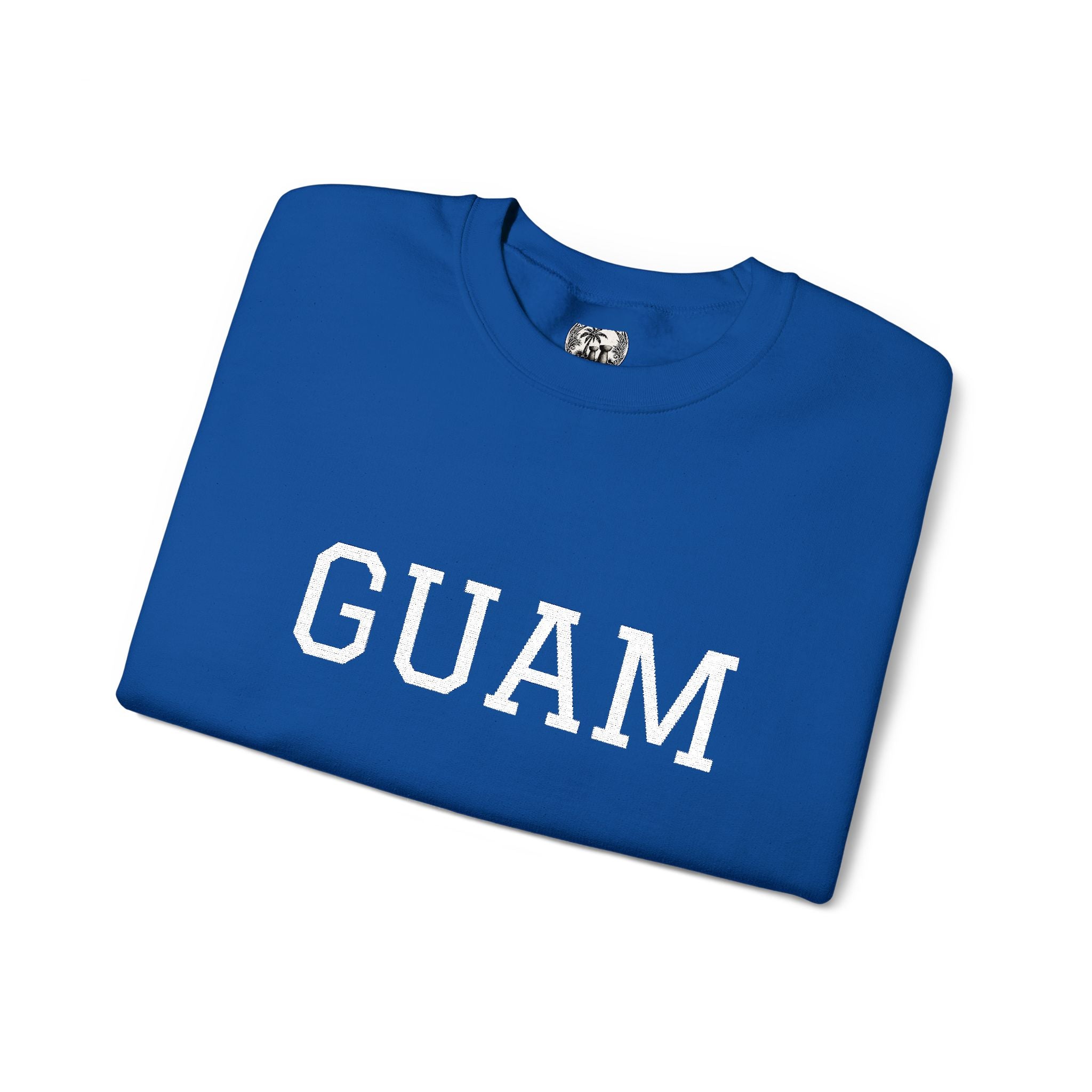 Guam EmbroideredCrewneck Sweatshirt | Personalized Text