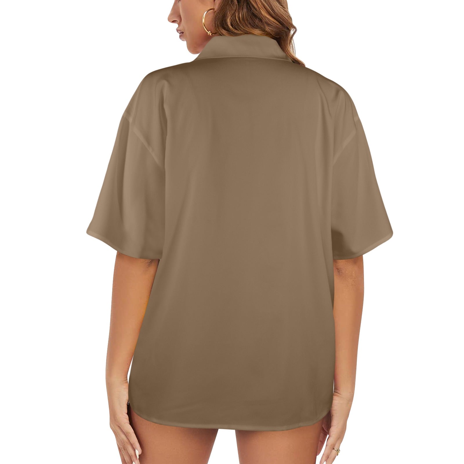 Women's Palm & Stone Print Shirt  (5 colors / S-5XL)