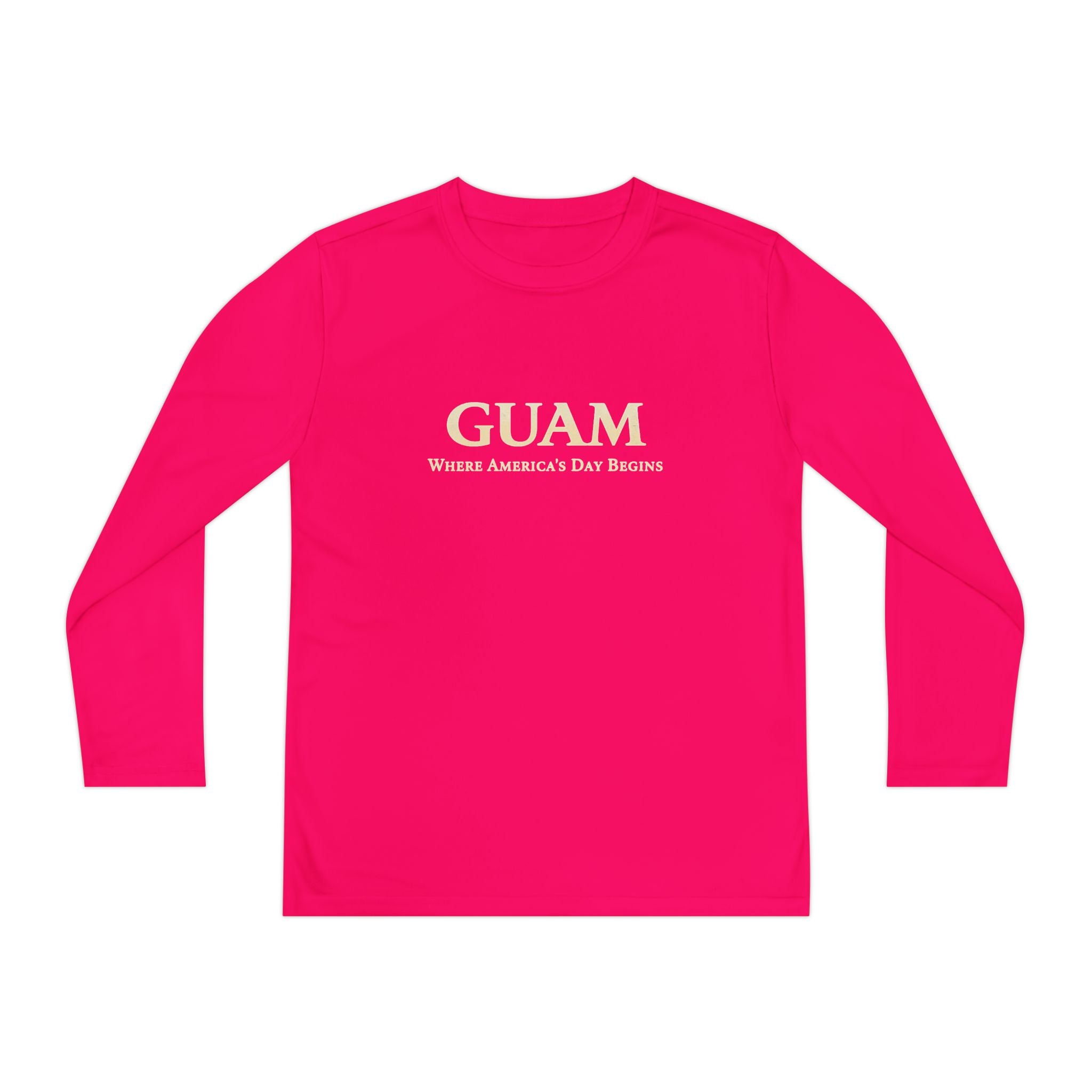 Guam 671 Long Sleeve Youth Tee "Where America's Day Begins"