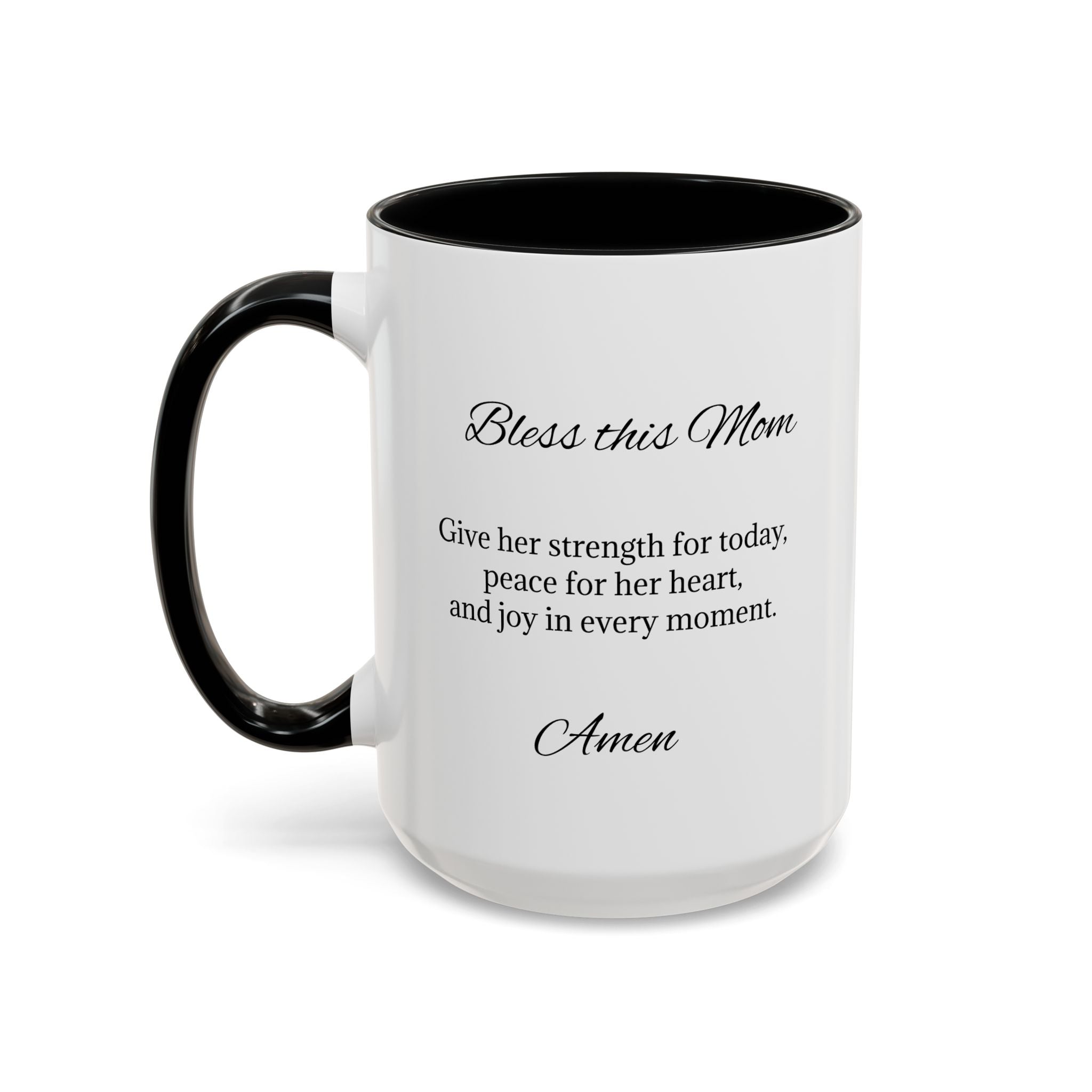 Personalized Inspirational Mom Accent Coffee Mug | Heartfelt Quote Gift (11/15 oz)