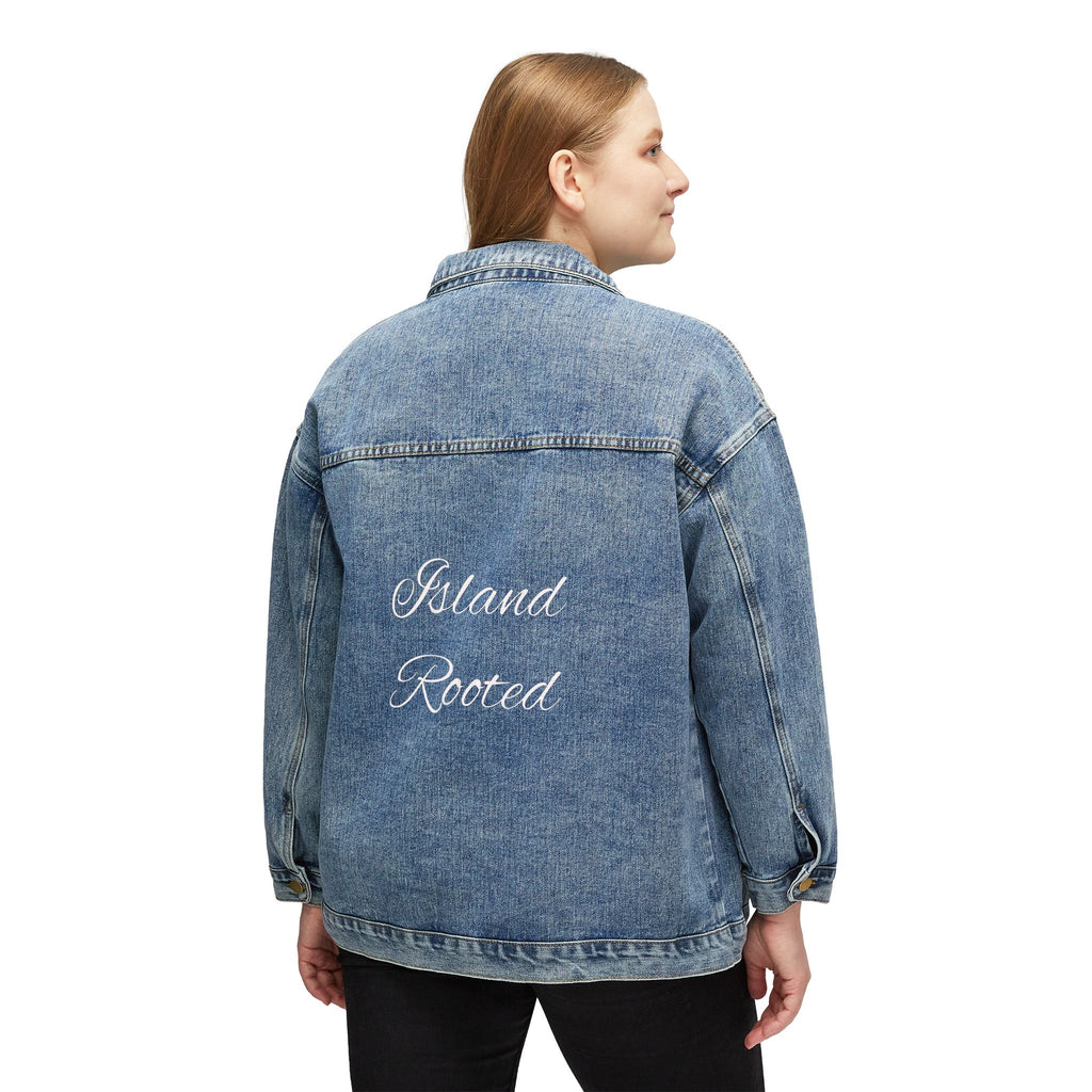 Personalized Denim Jacket Embroidered Women's Jean Jacket, Vintage Casual Layering