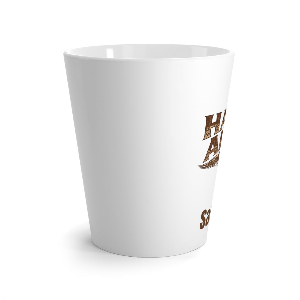 Hafa Adai Latte Mug | Personalized Name Rustic Coffee Cup