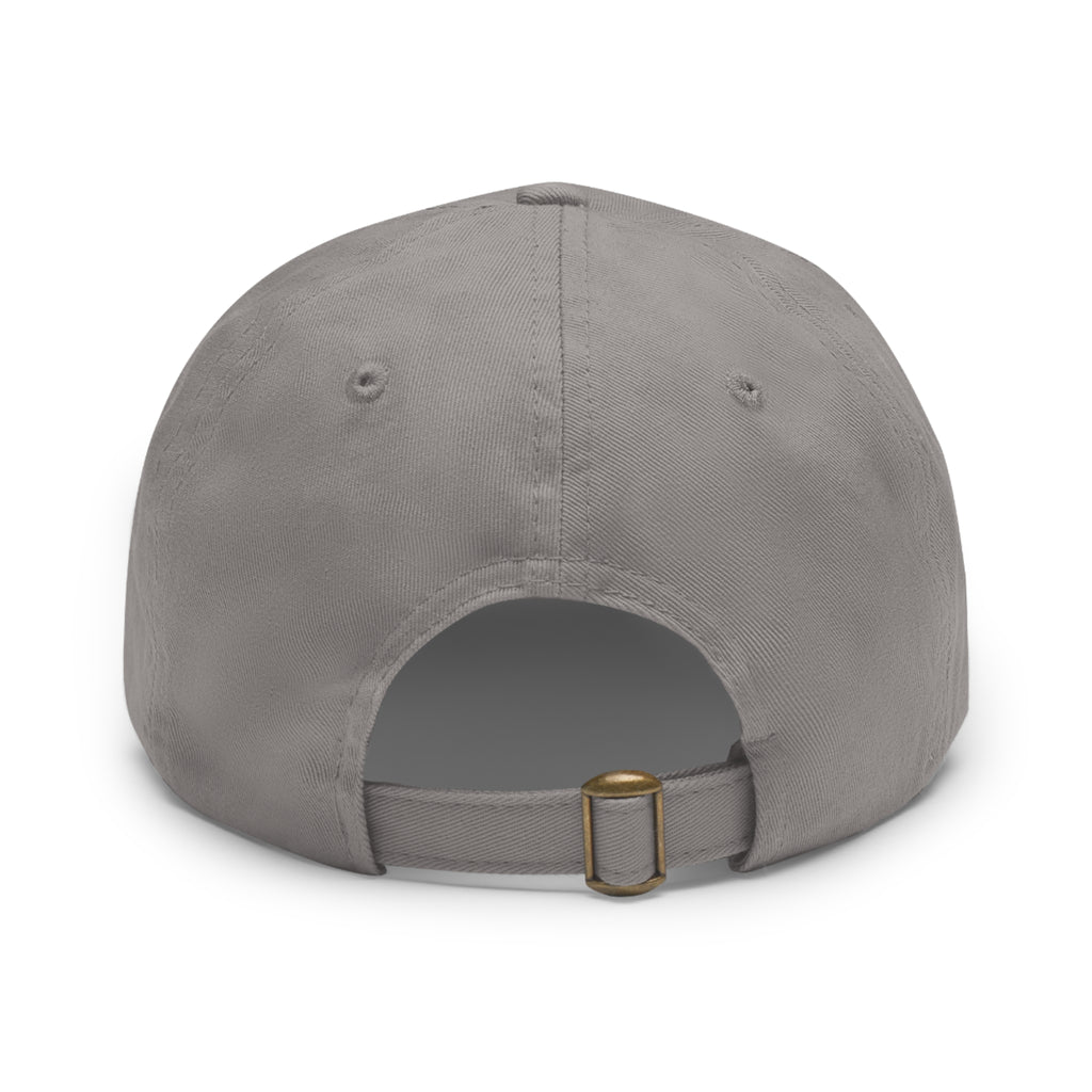 Leather Patch Dad Hat — Custom Logo Rectangular Patch Cap