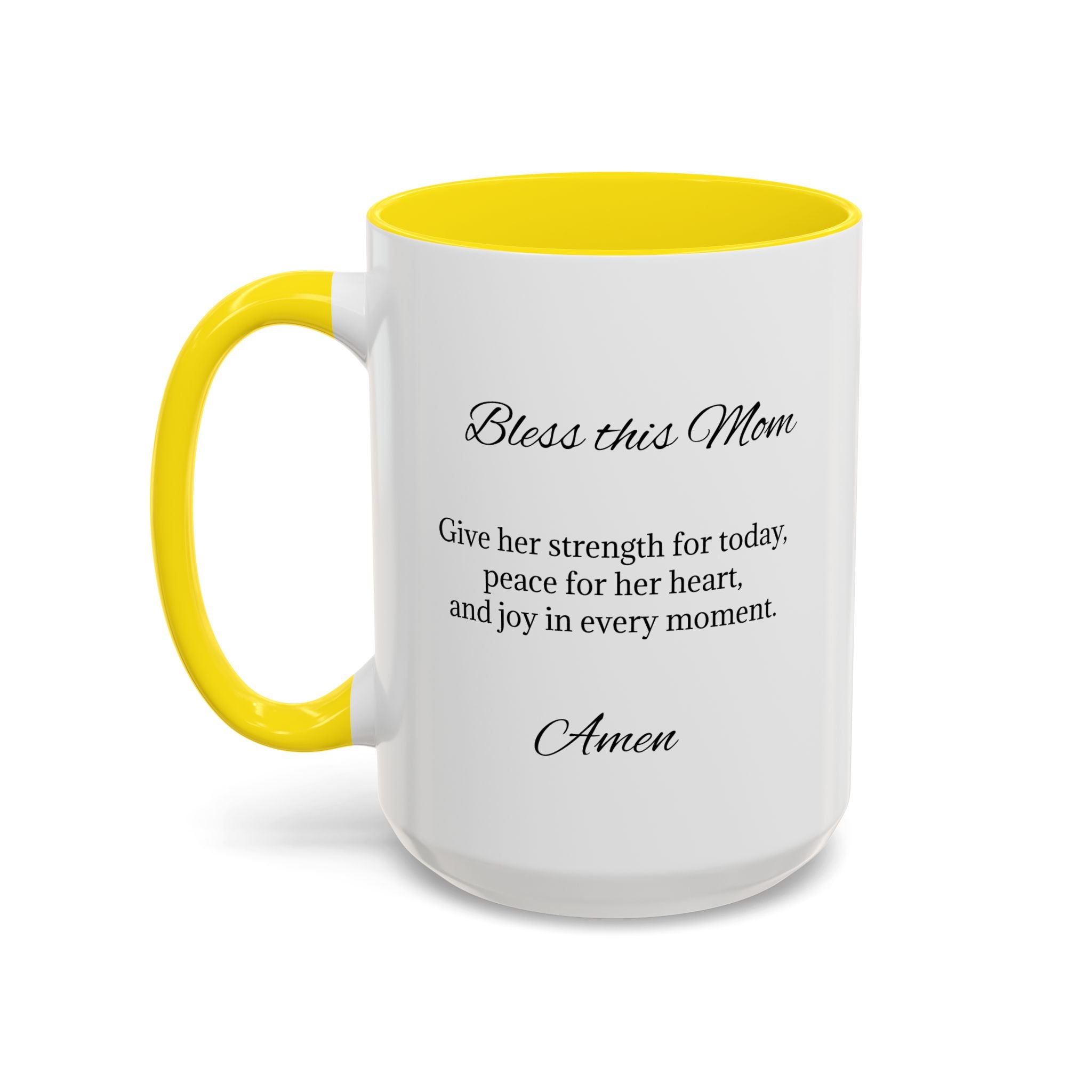 Personalized Inspirational Mom Accent Coffee Mug | Heartfelt Quote Gift (11/15 oz)