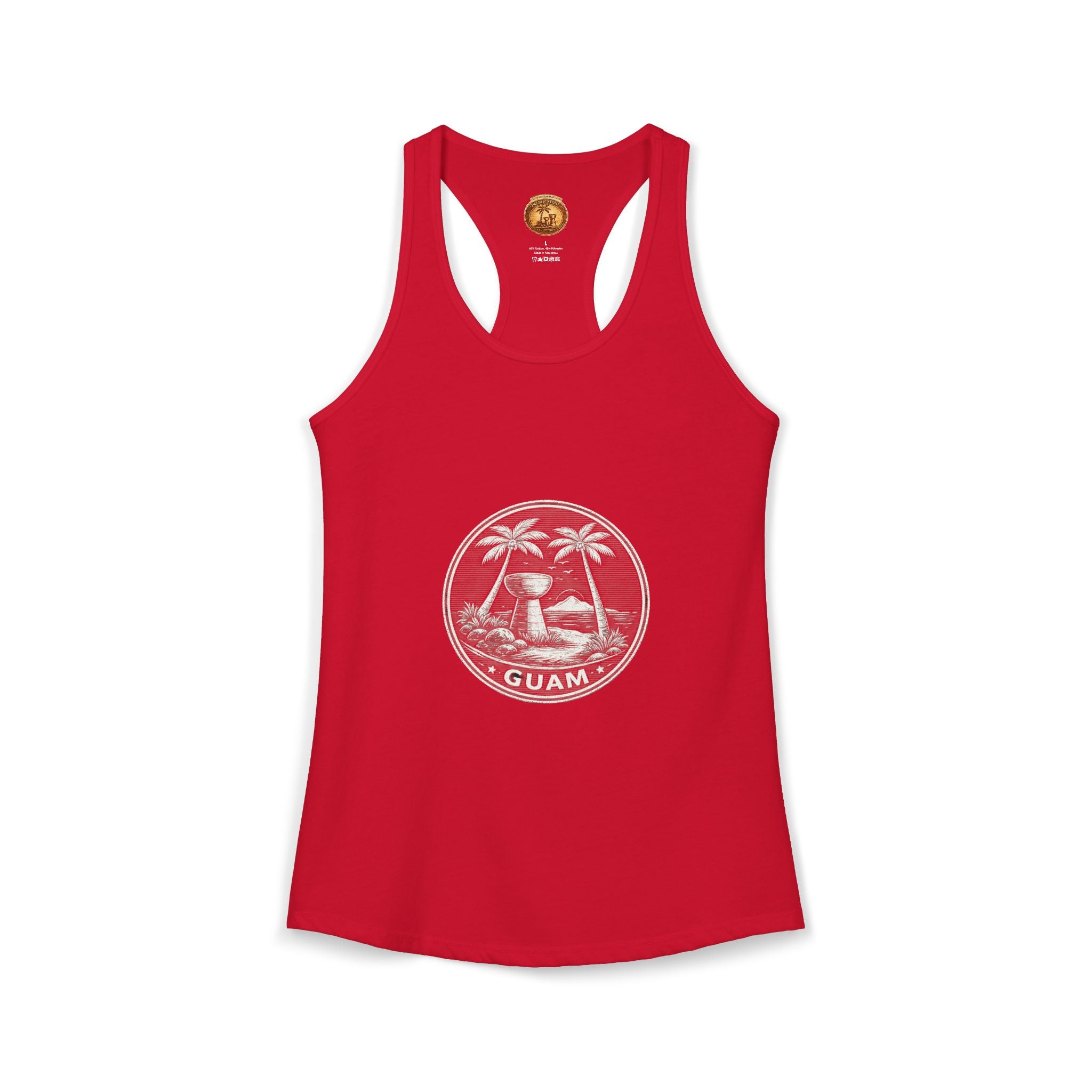 Women's Guam Island Palm | Ideal Racerback Tank