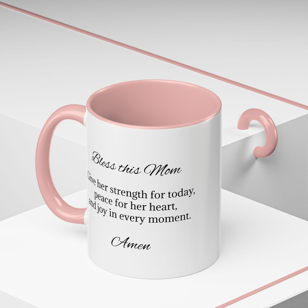 Personalized Inspirational Mom Accent Coffee Mug | Heartfelt Quote Gift (11/15 oz)