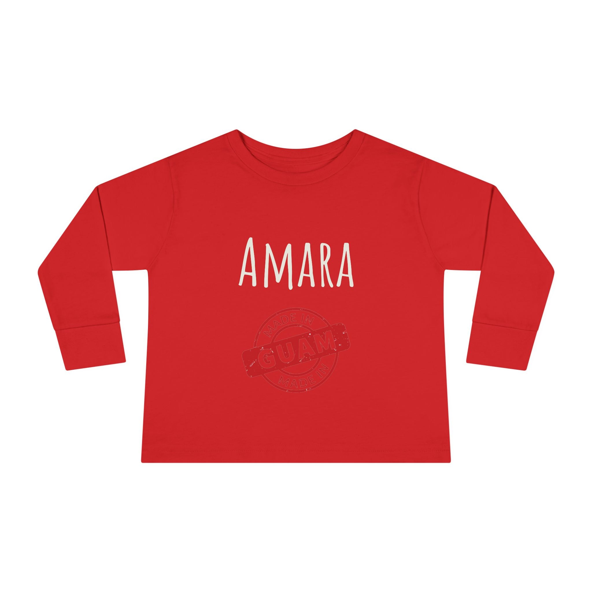 Personalize Made In Guam Kids Long Sleeve Shirt | Customize Name Long Sleeve