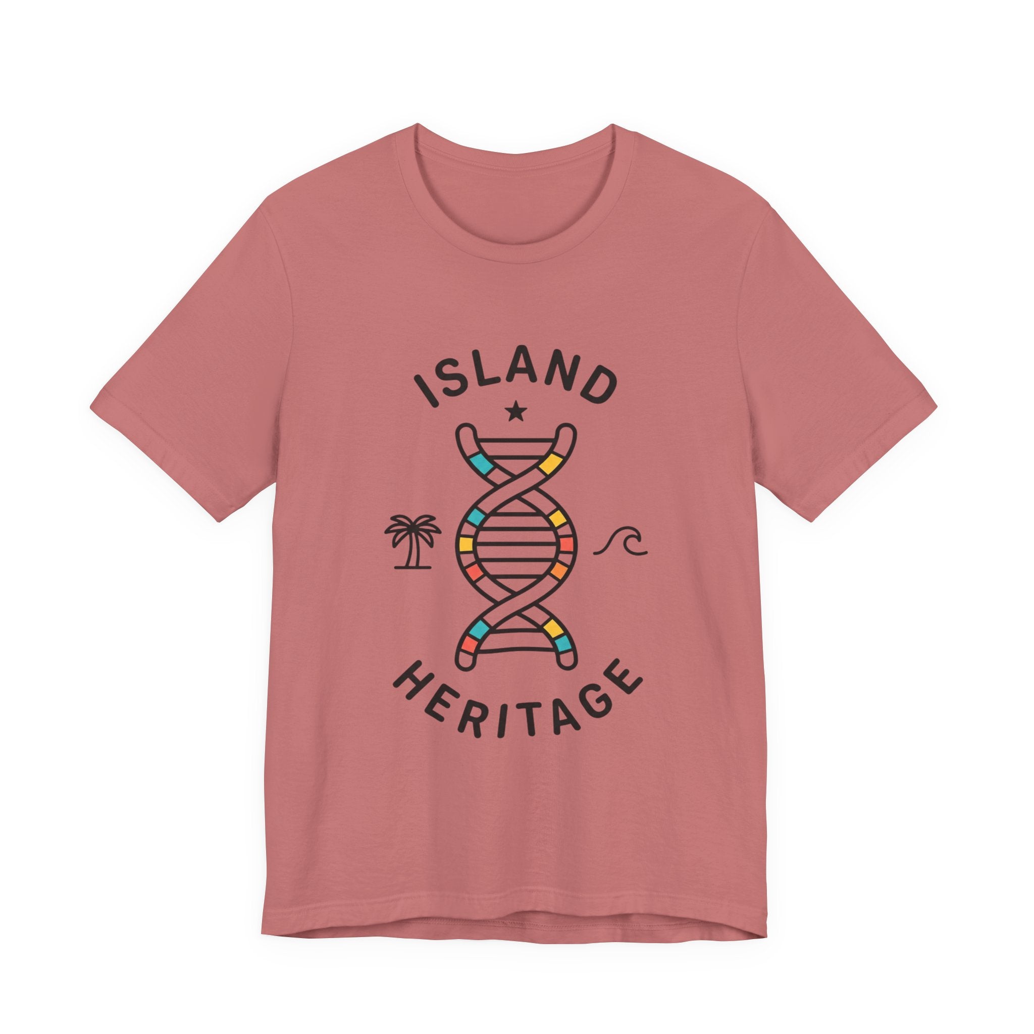Island Heritage T-Shirt | Caribbean Pride, Retro Passport Stamp