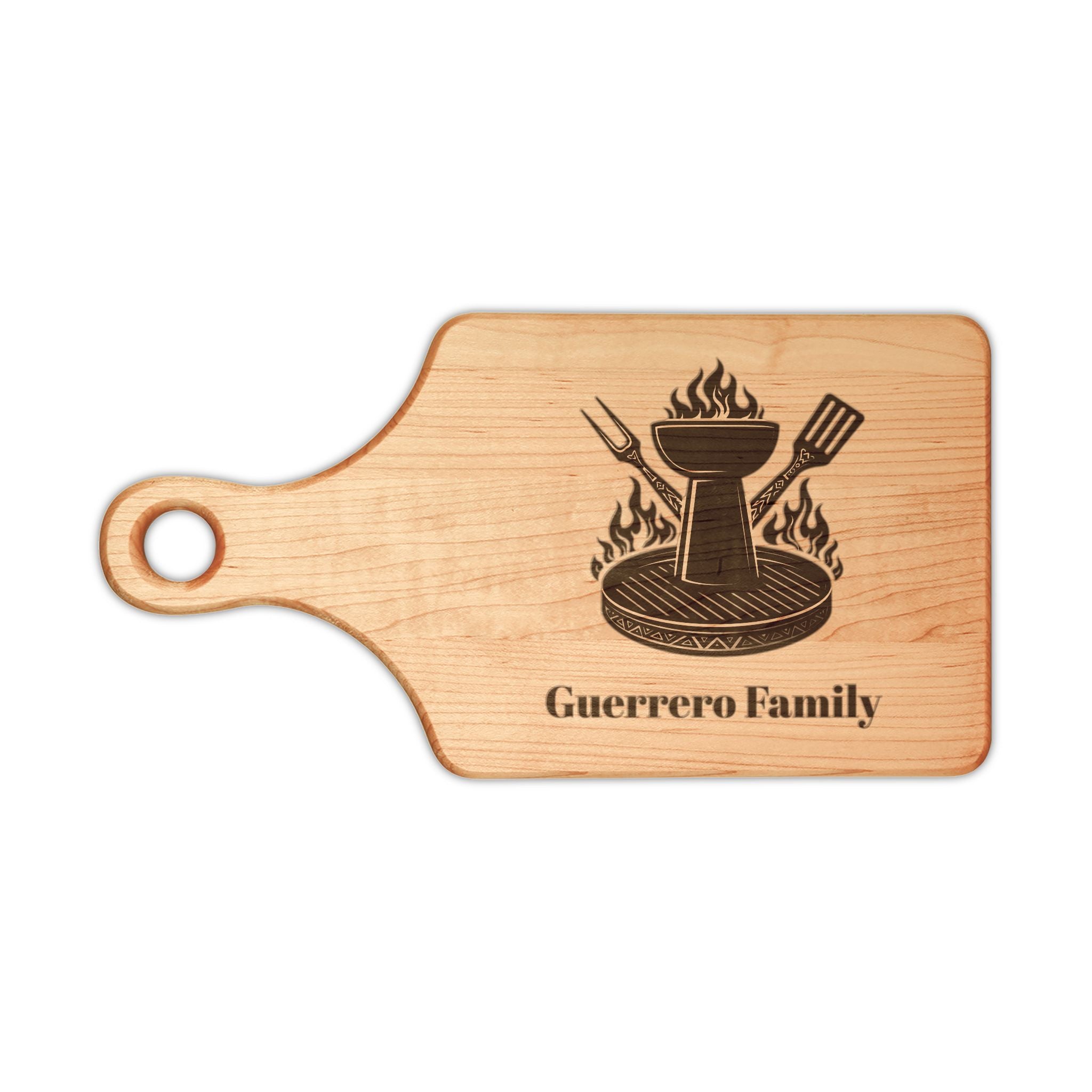 Engraved Wooden Cutting Board | Personalized  Name Serving Board