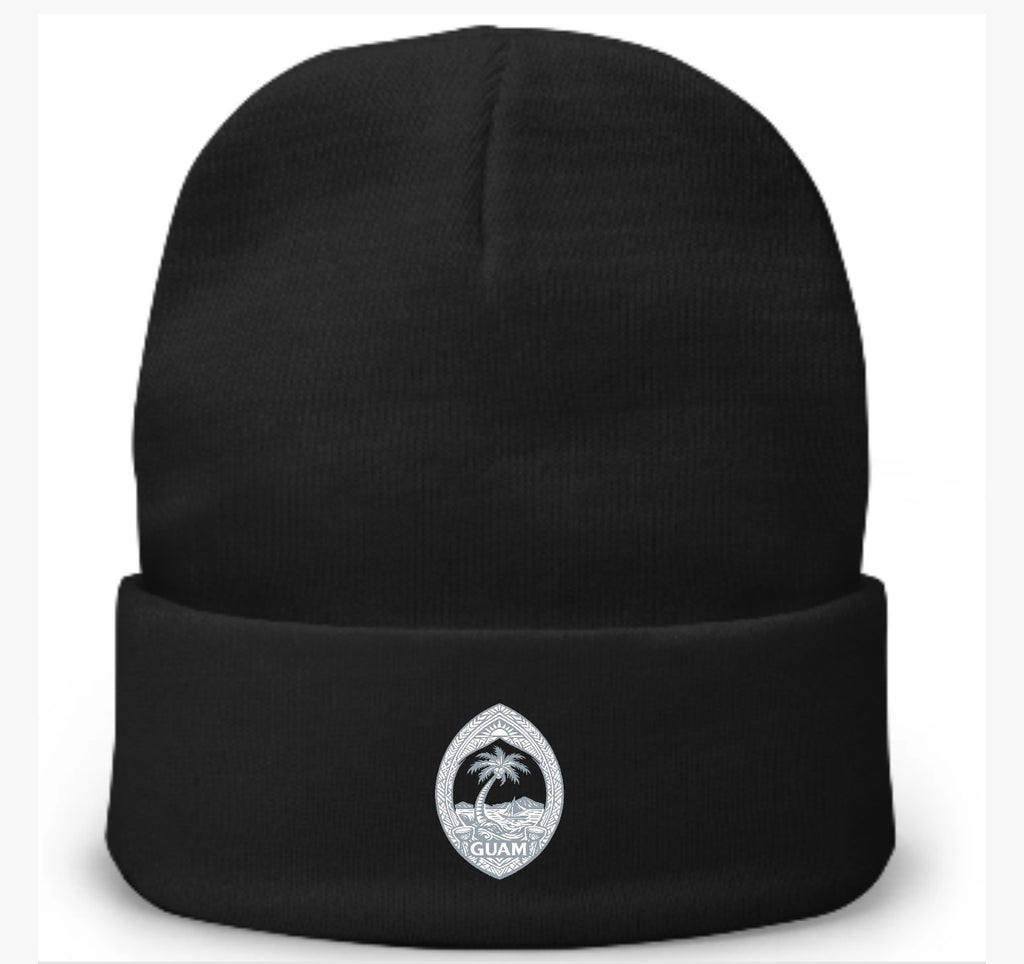 Guam Native Seal Embroidered Beanie
