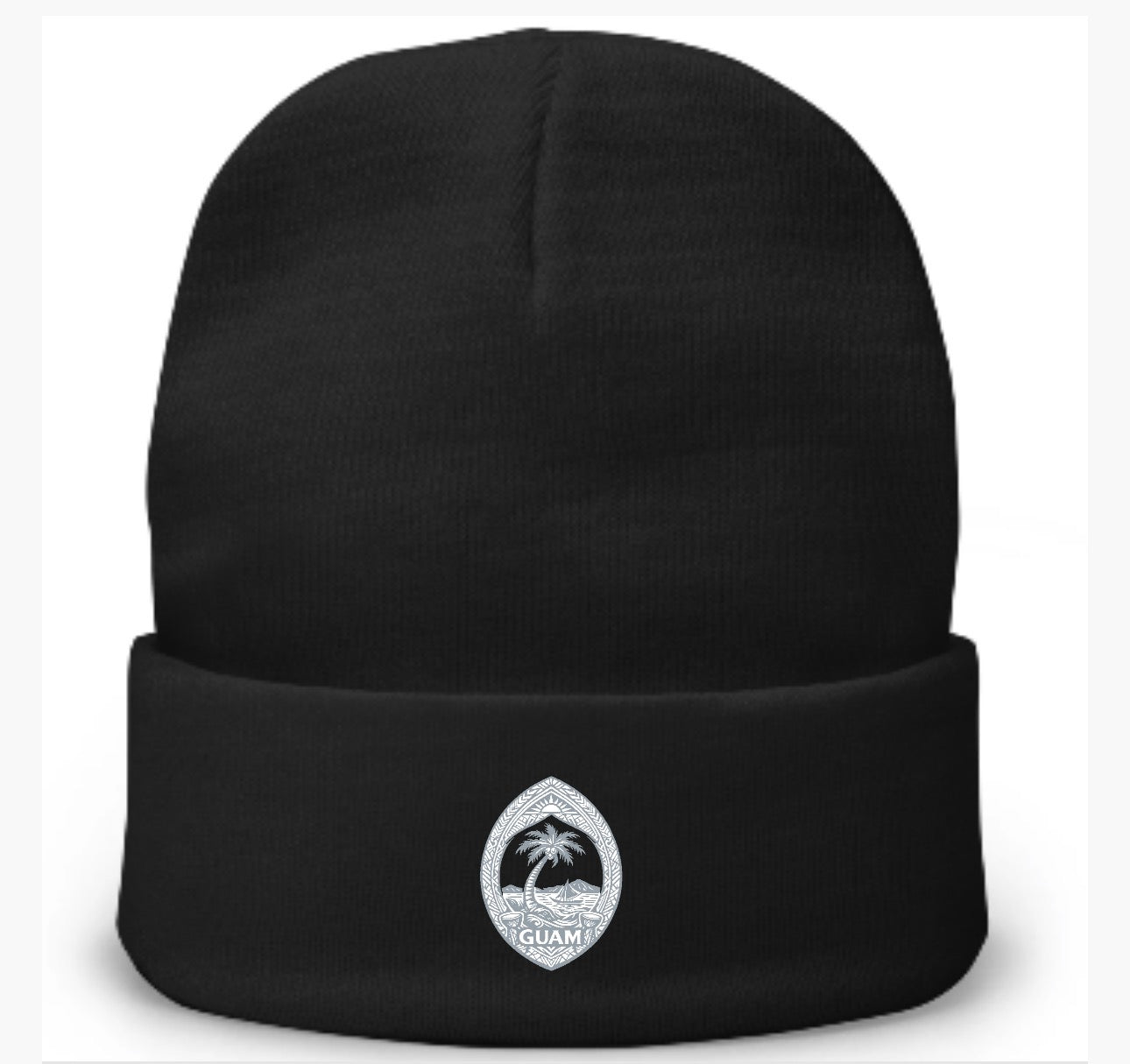 Guam Native Seal Embroidered Beanie