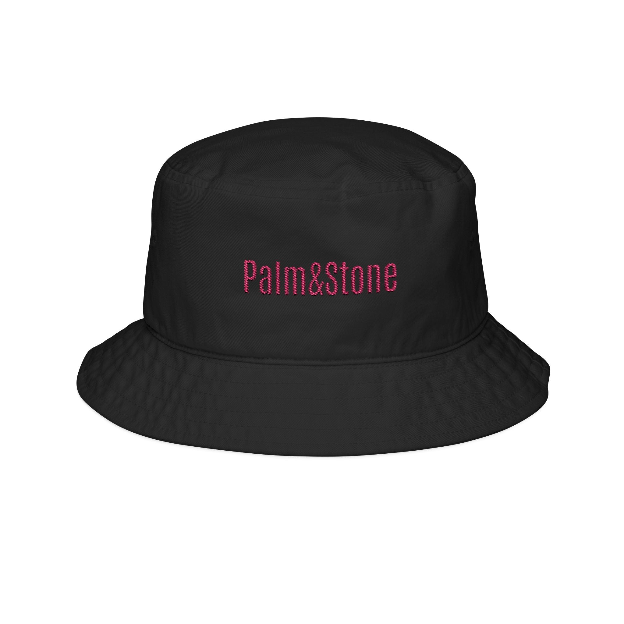 Personalized Embroidered Bucket Hat | Casual Sun Hat with Pink Logo
