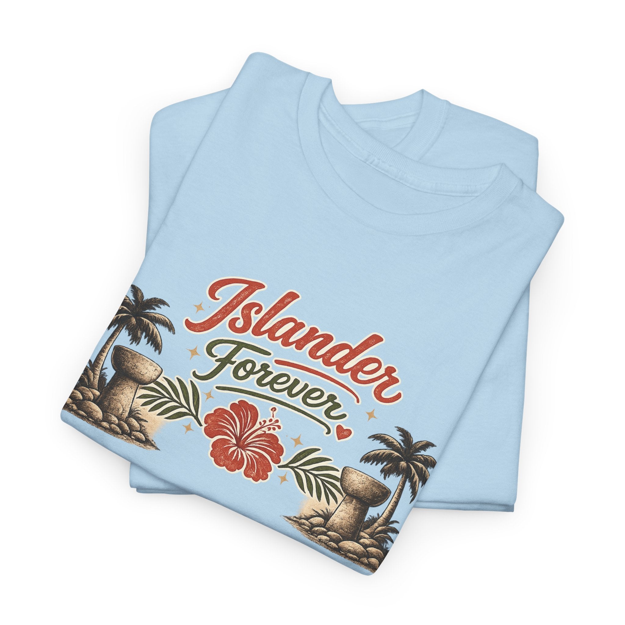 Personalized Islander Forever Unisex Heavy Cotton Tee (sample mockup)