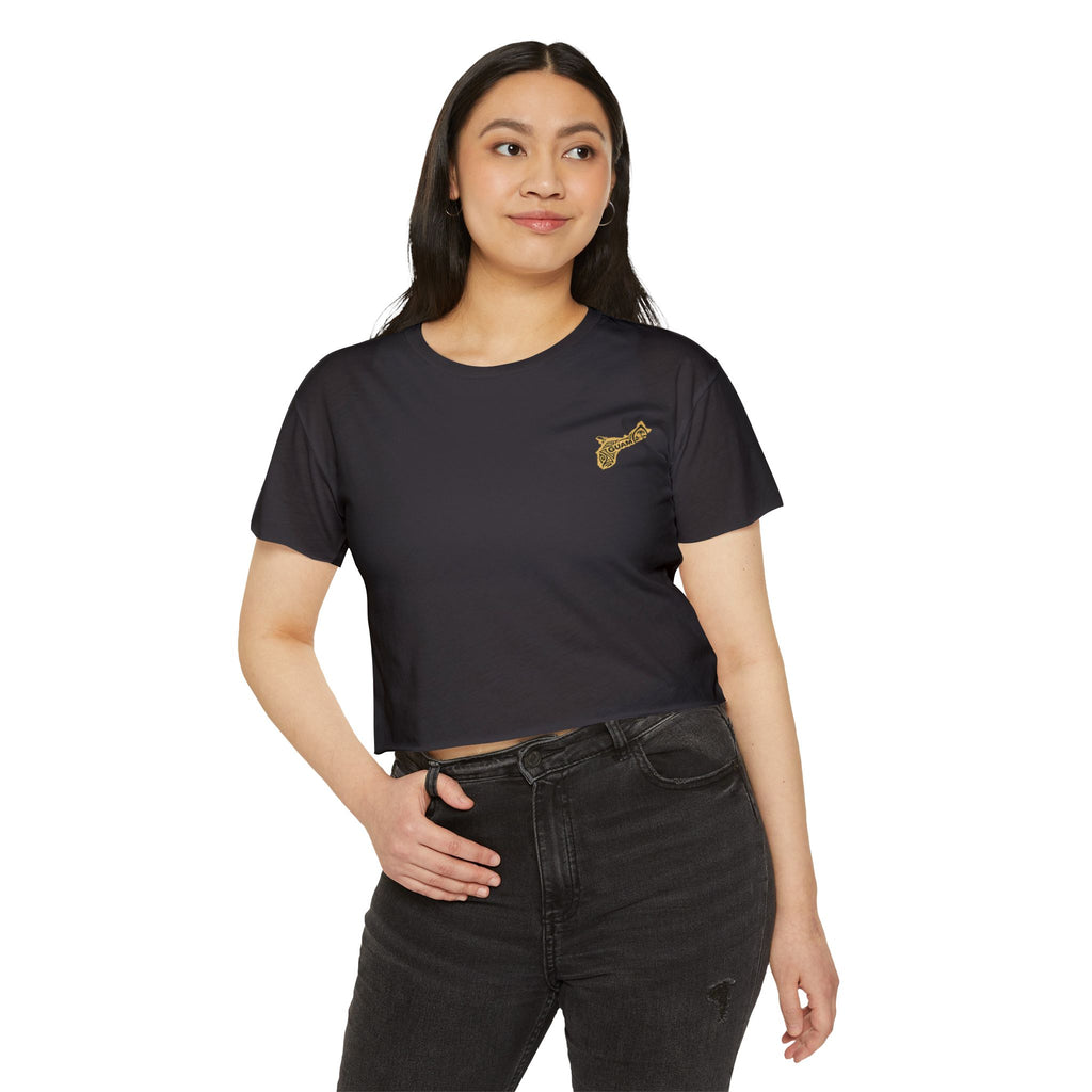 Personalized Boho Embroidered Crop Top