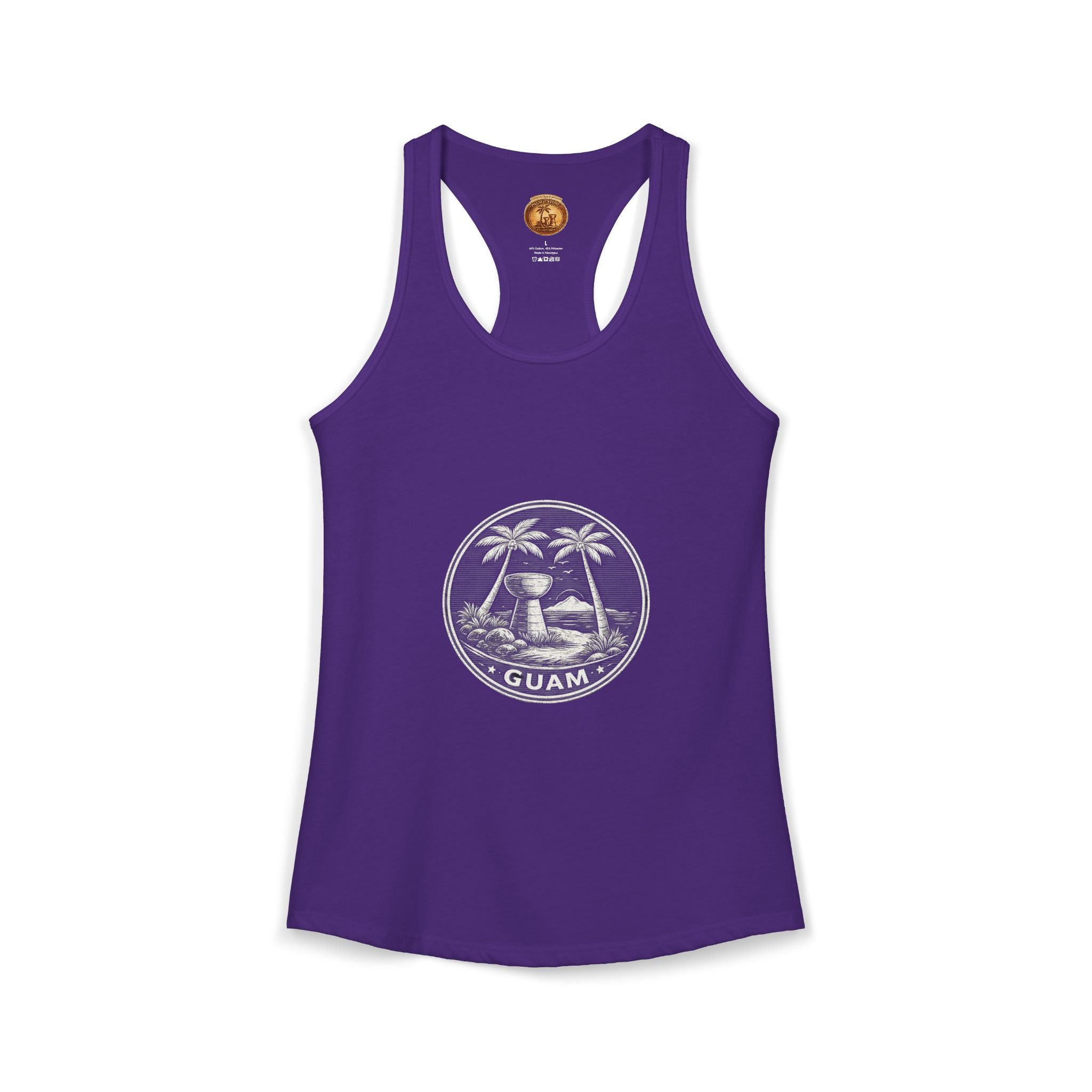 Women's Guam Island Palm | Ideal Racerback Tank