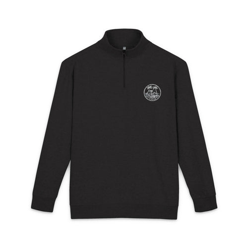 Embroidered Chest Pullover | Cozy Quarter-Zip Fleece