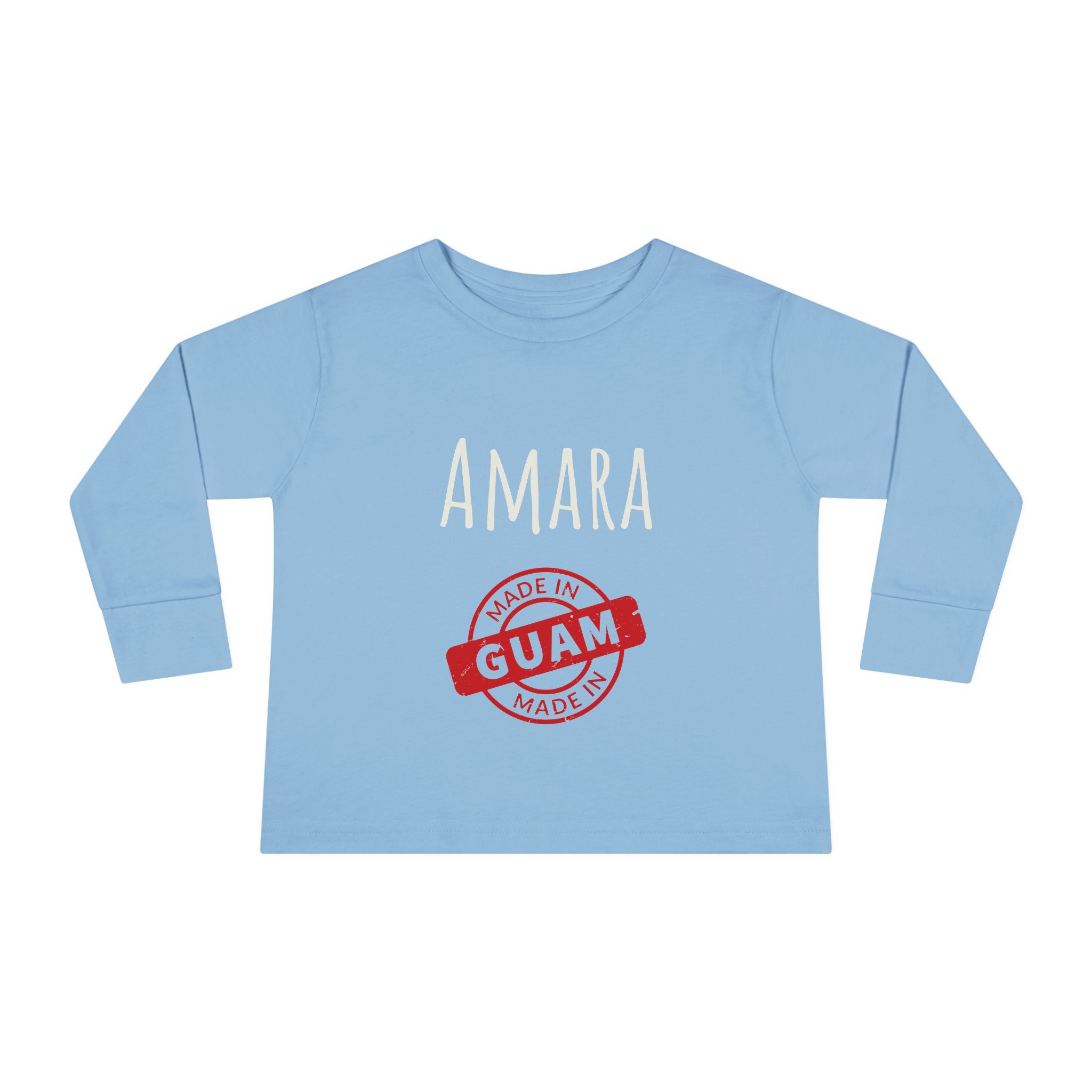 Personalize Made In Guam Kids Long Sleeve Shirt | Customize Name Long Sleeve
