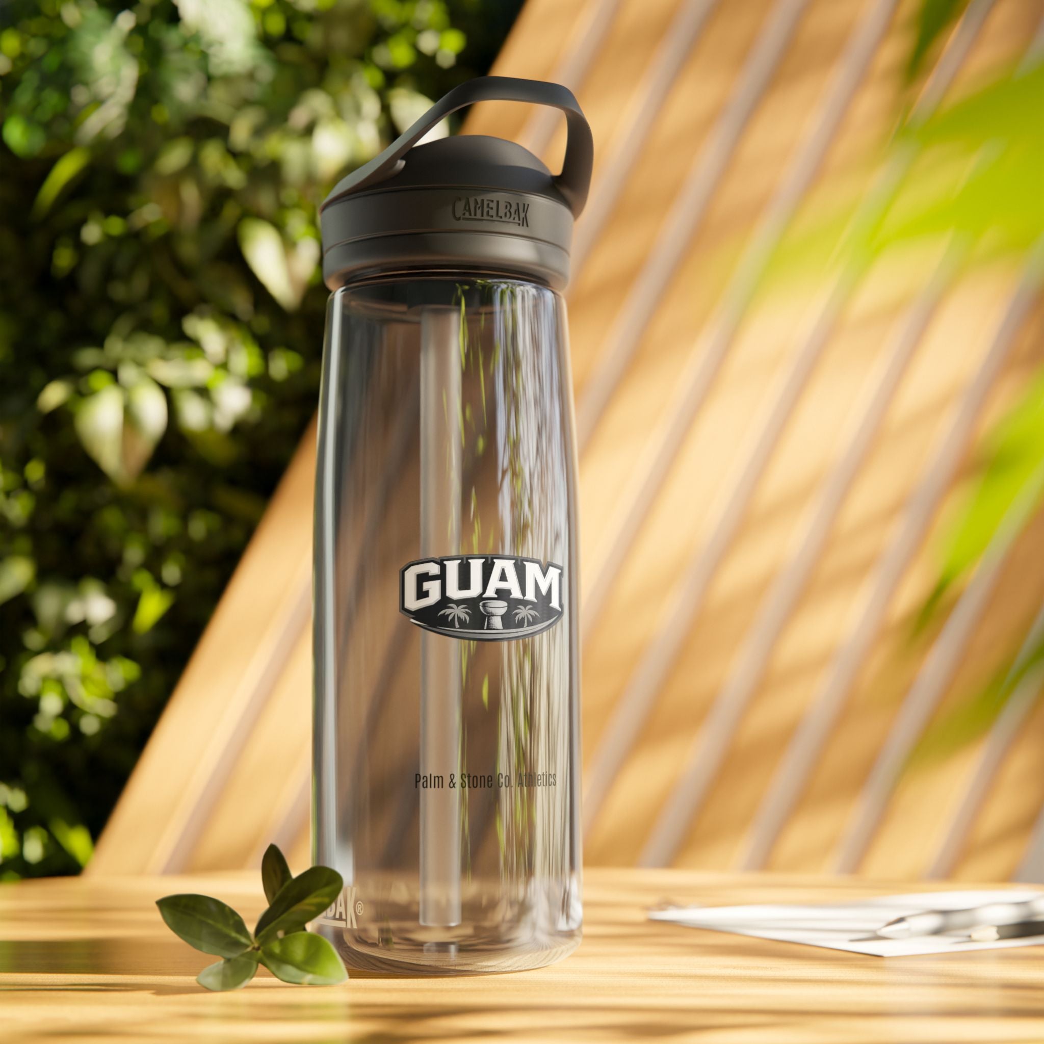Guam Logo CamelBak Eddy Water Bottle | 20/25oz Durable Sports Bottle
