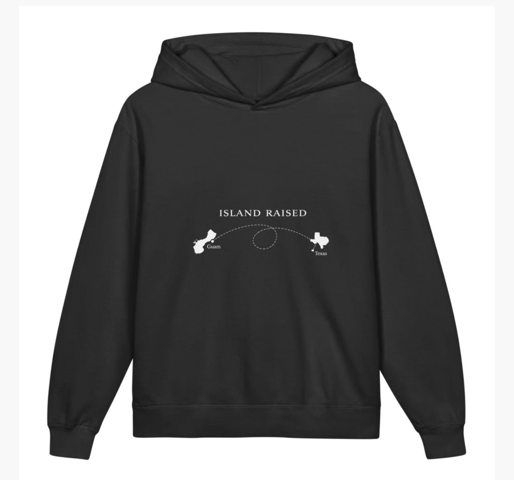 Island Raised Youth lightweight hooded sweatshirt | Optional: GU-State/Country Customization
