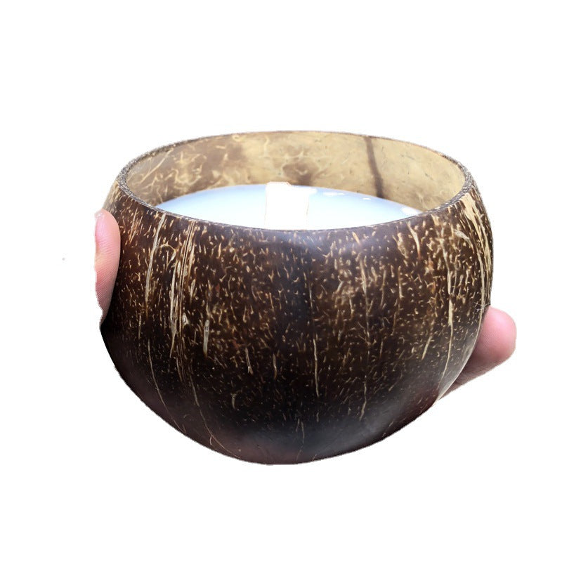 Aromatherapy Coconut Shell Candle Cup Handmade (Made to Order)