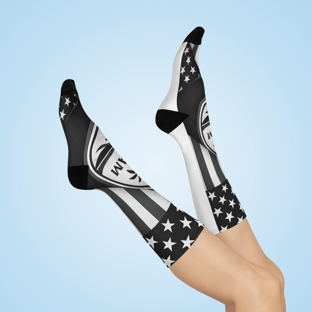 Guam Seal Patriotic Athletic Socks