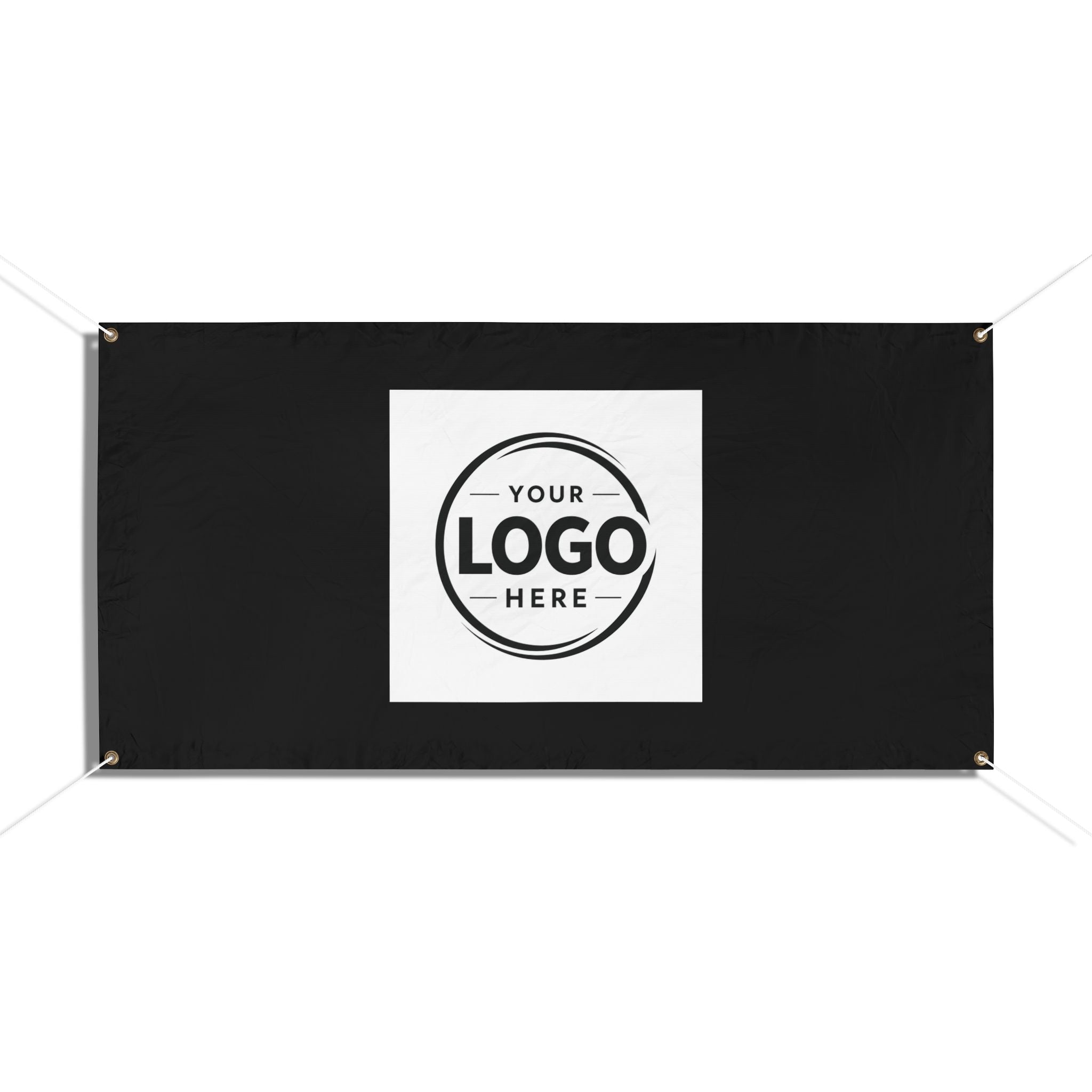 Custom Logo Vinyl Banner — Outdoor Advertising Banner with Grommets