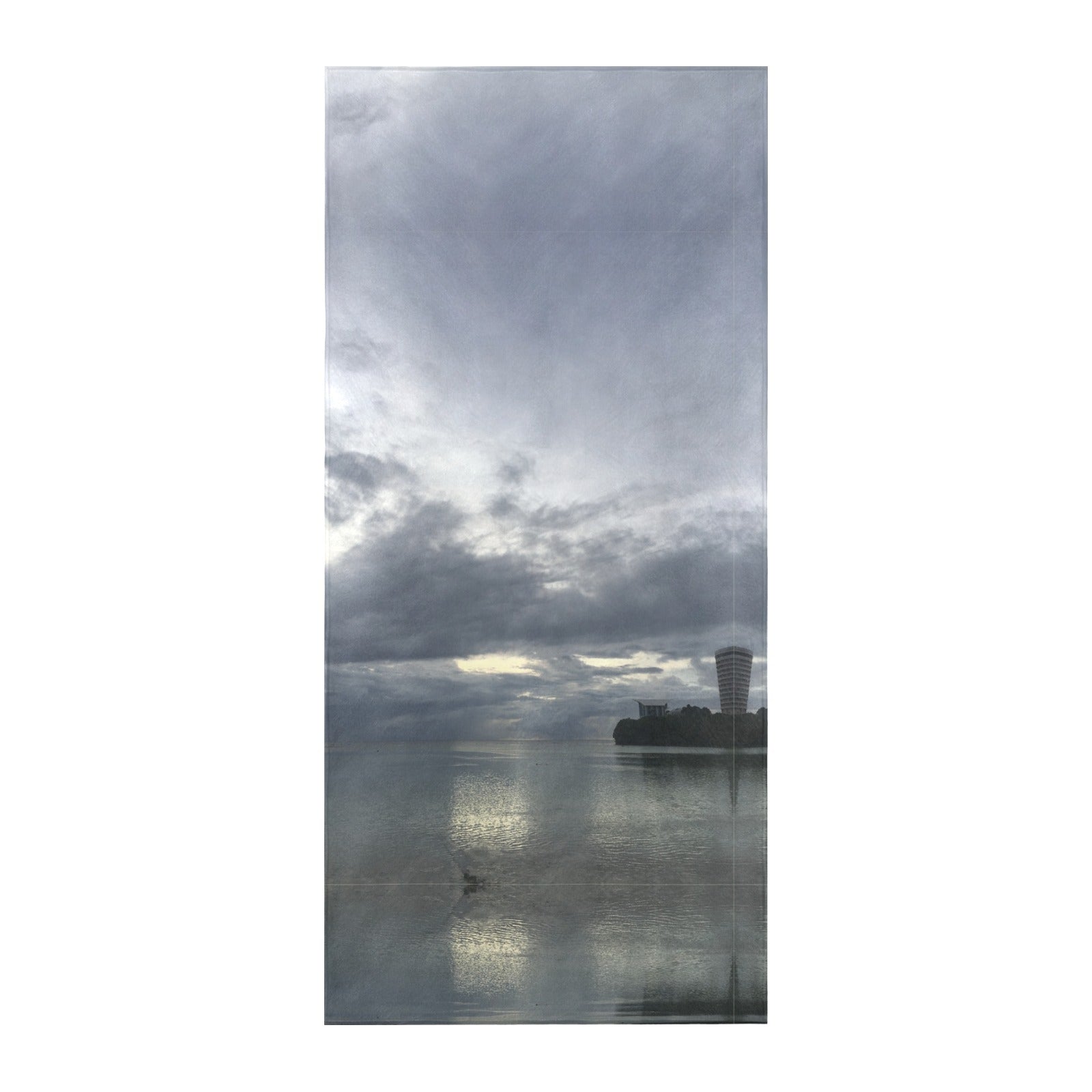 Guam Beach Scene Towel Suede  31.5"x 71"