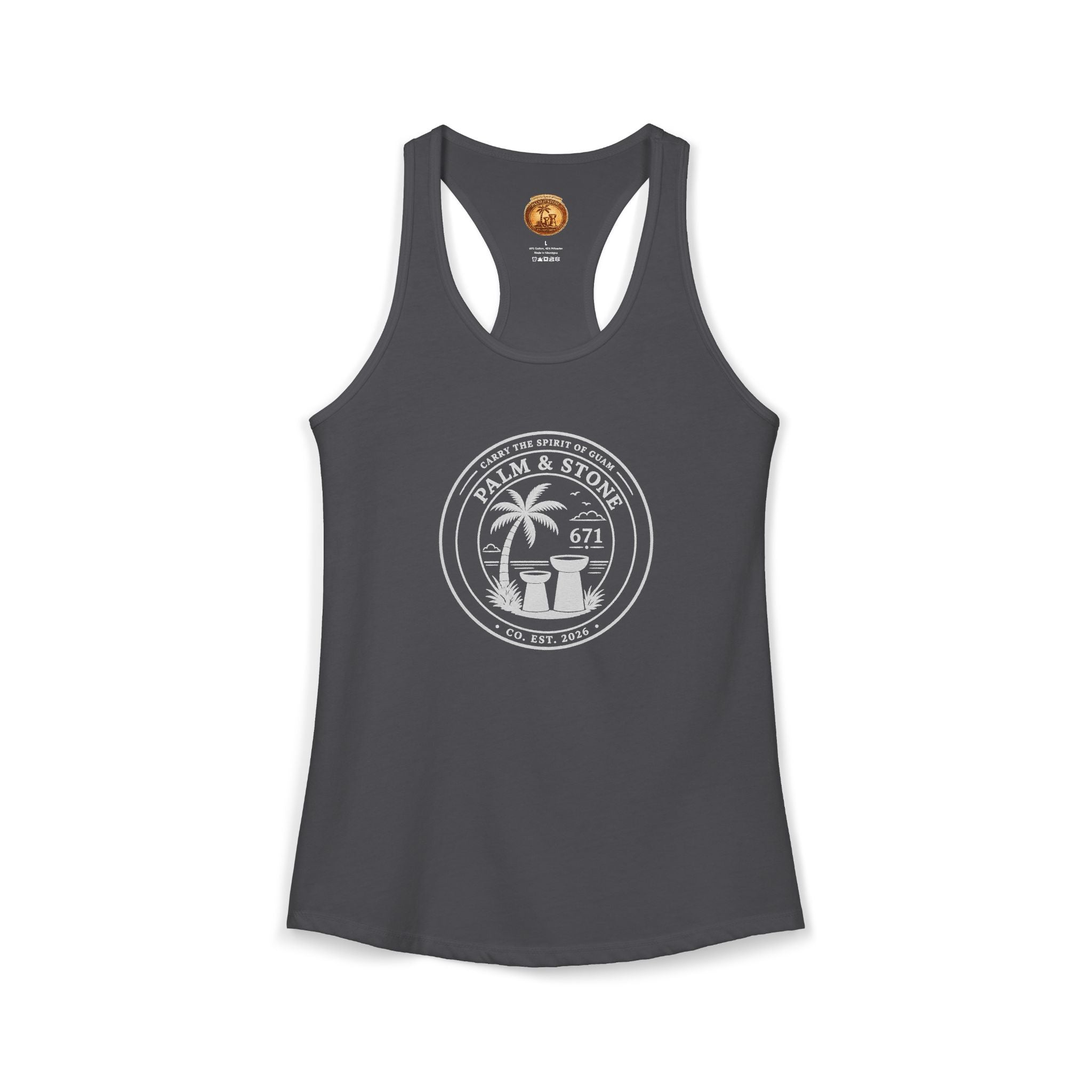 Women's Guam Island Palm | Ideal Racerback Tank