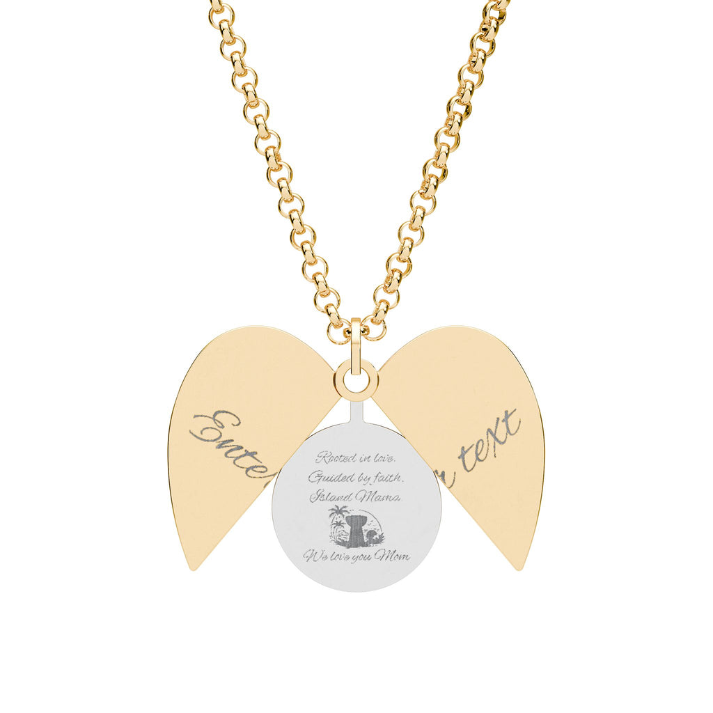 Personalized Hidden Message Heart Necklace (Engraving)