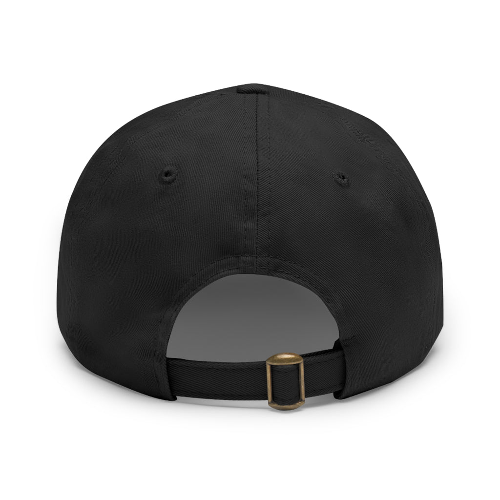 Leather Patch Dad Hat — Custom Logo Rectangular Patch Cap