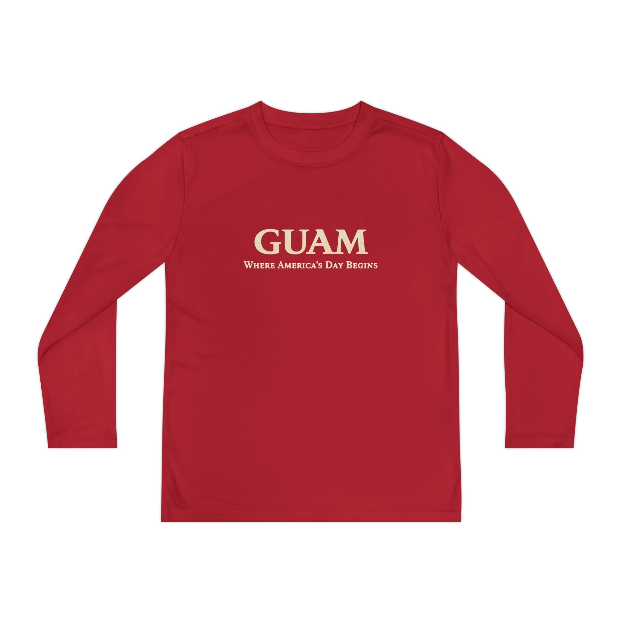 Guam 671 Long Sleeve Youth Tee "Where America's Day Begins"