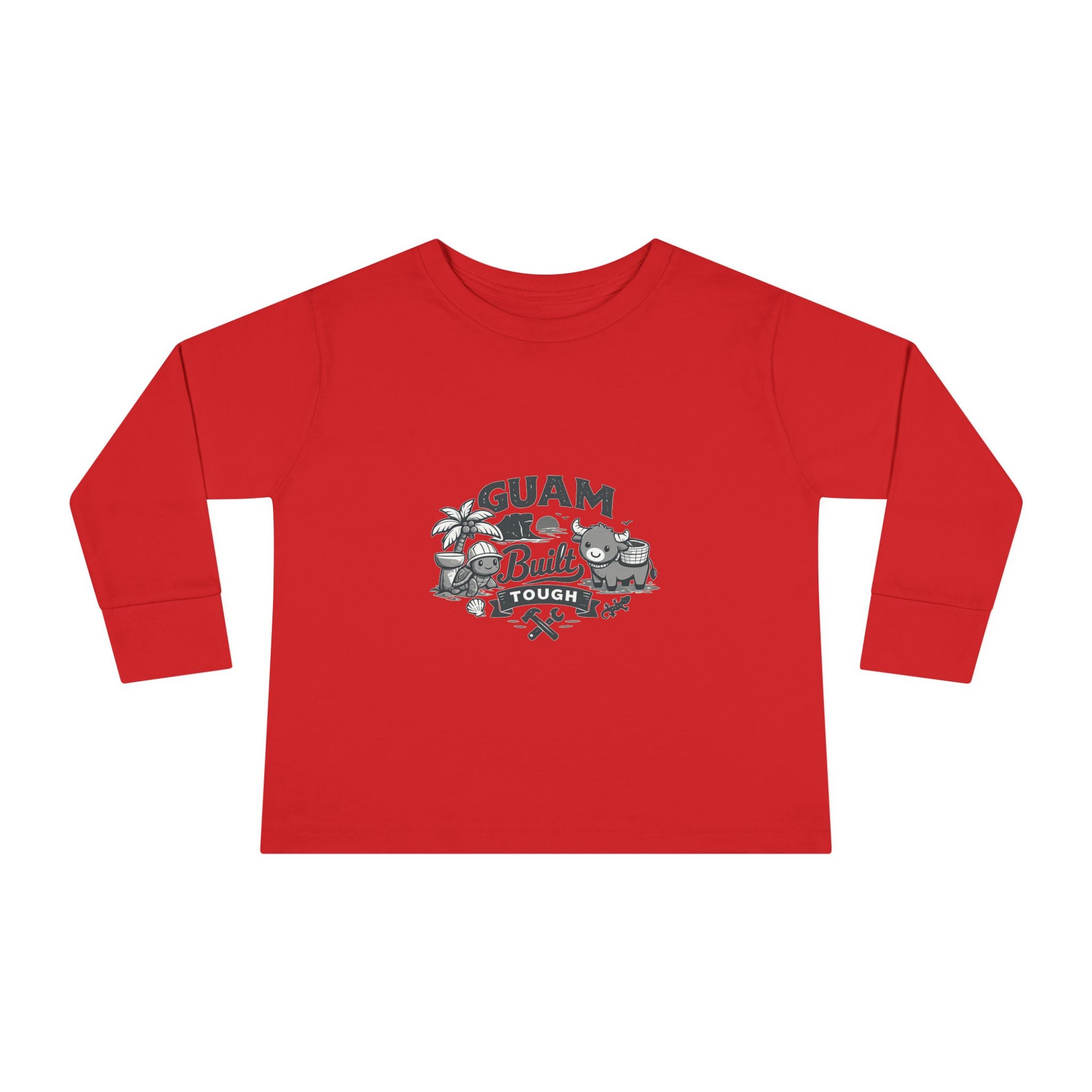 Guam Built Tough Toddler Long Sleeve Tee