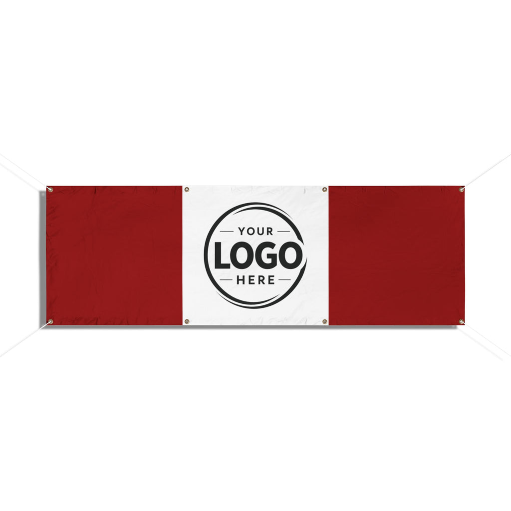 Custom Logo Vinyl Banner — Outdoor Advertising Banner with Grommets
