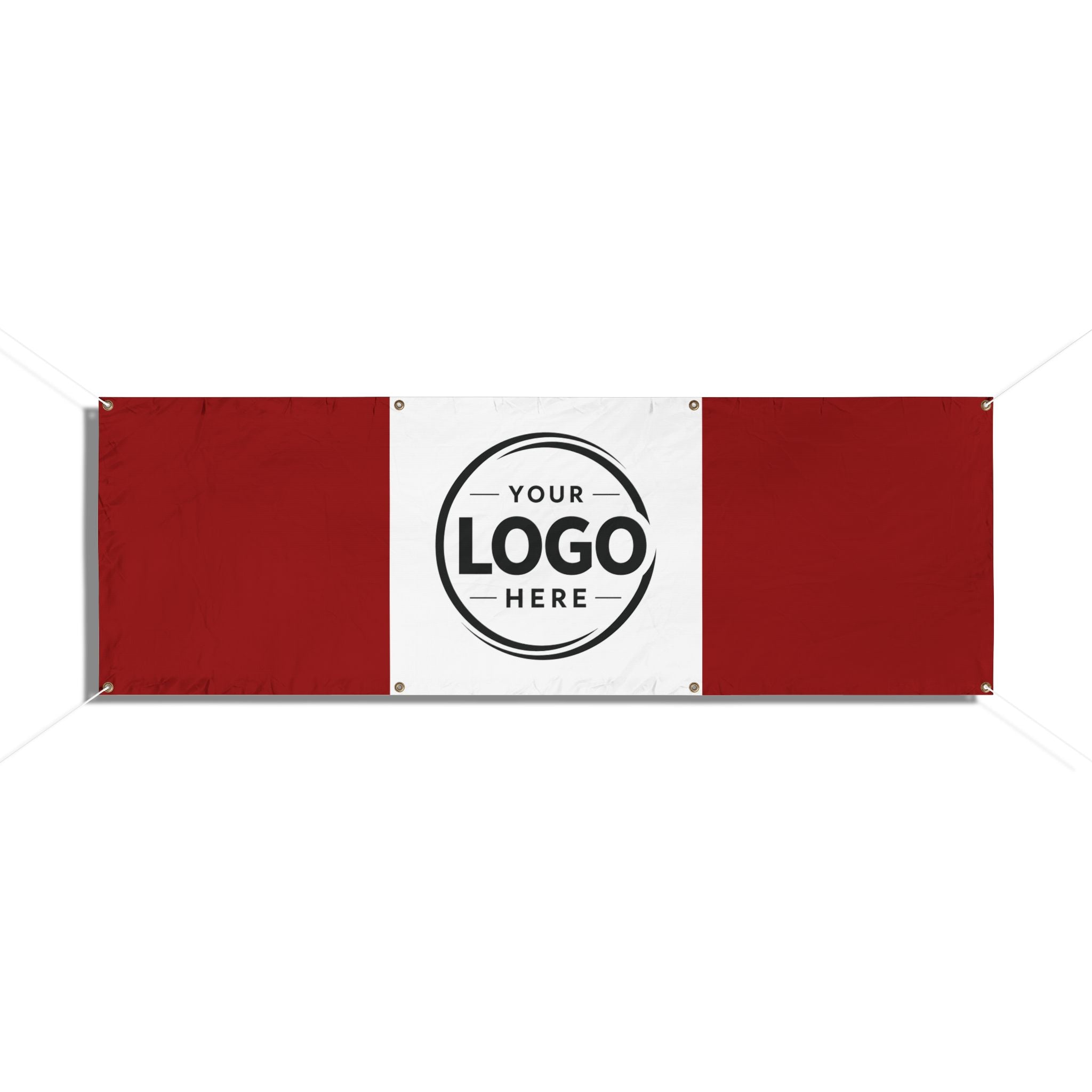 Custom Logo Vinyl Banner — Outdoor Advertising Banner with Grommets
