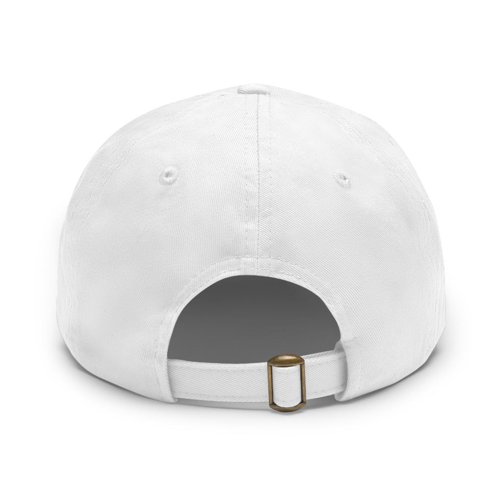Leather Patch Dad Hat — Custom Logo Rectangular Patch Cap