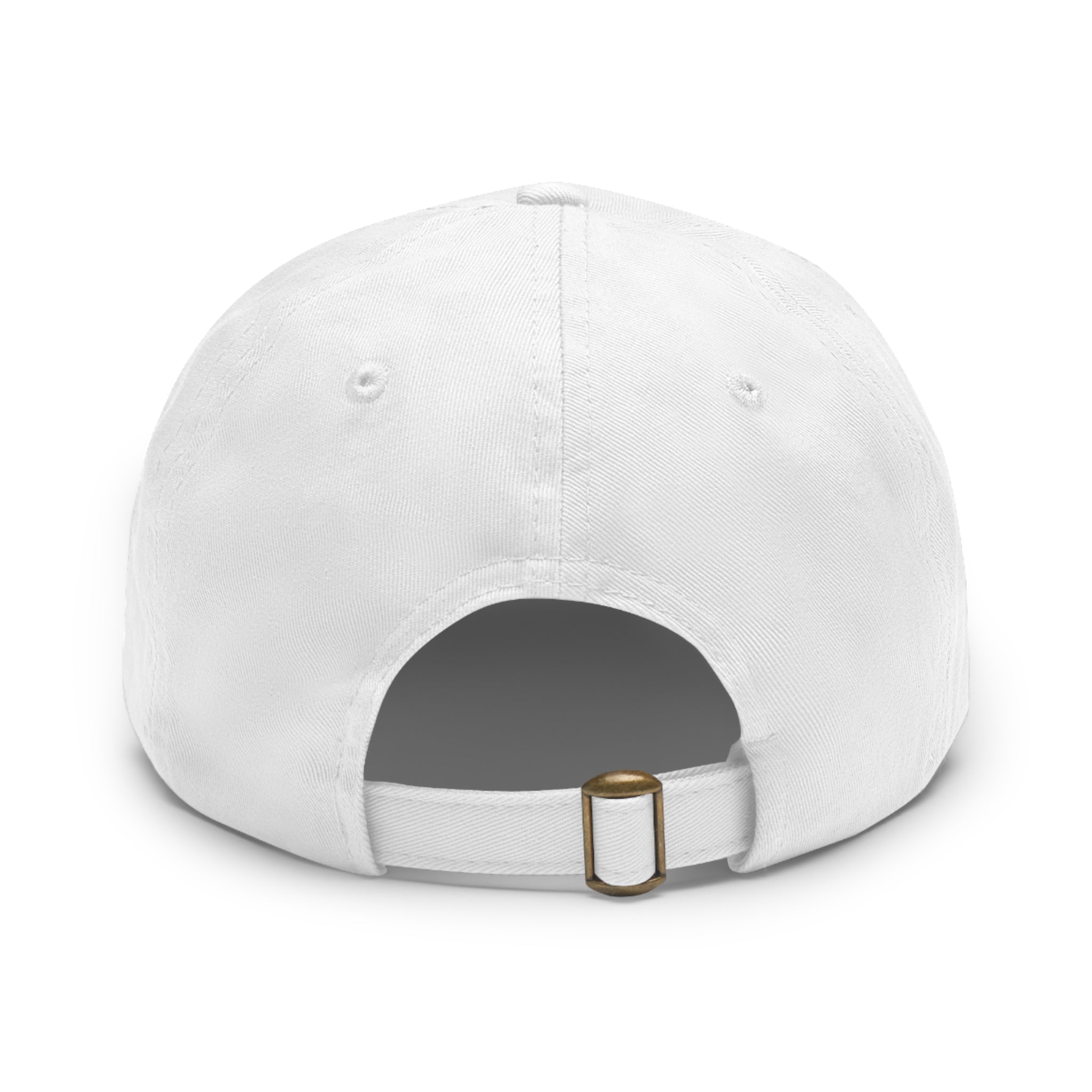 Leather Patch Dad Hat — Custom Logo Rectangular Patch Cap