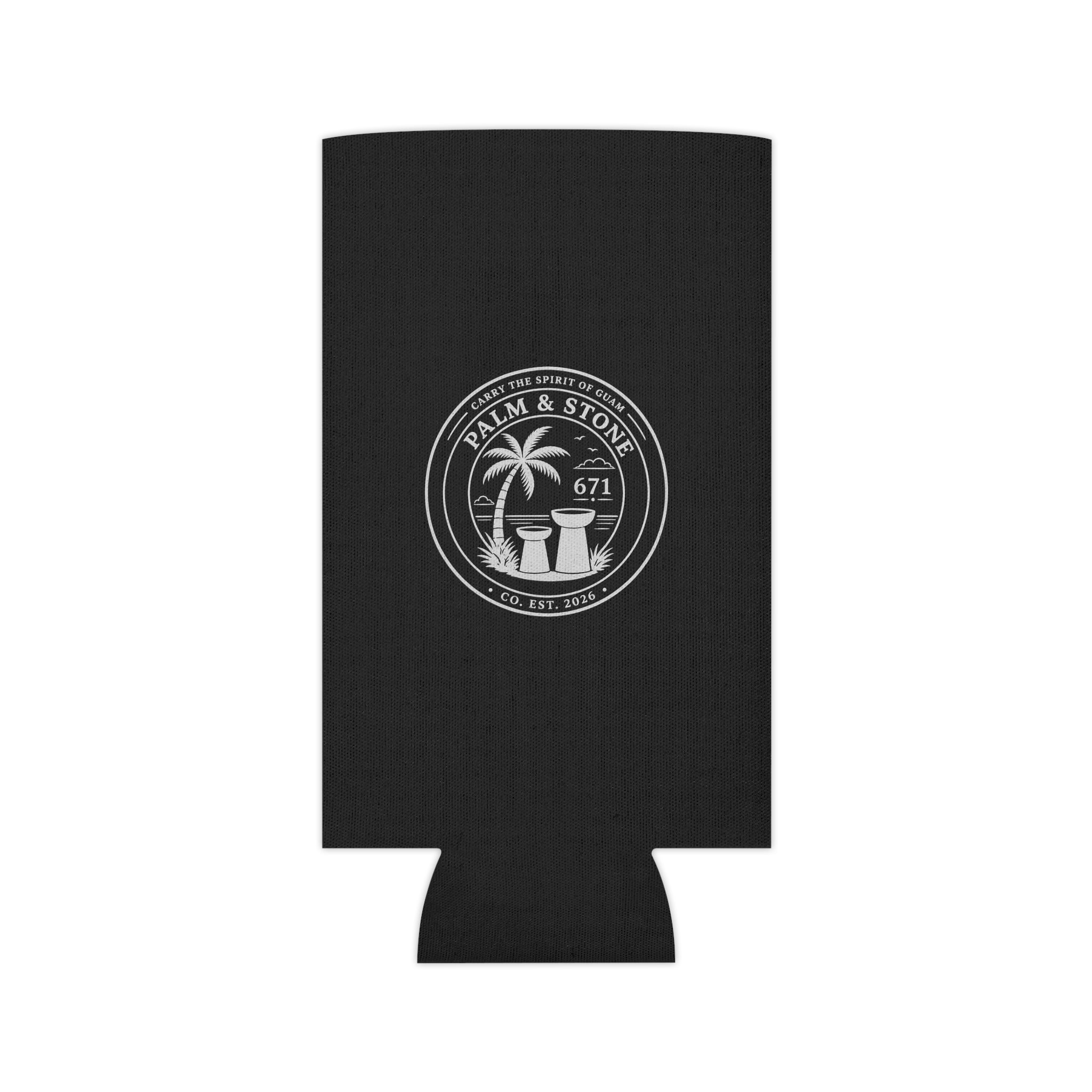 BLACK Guam Seal Tampa Can Cooler | Koozie