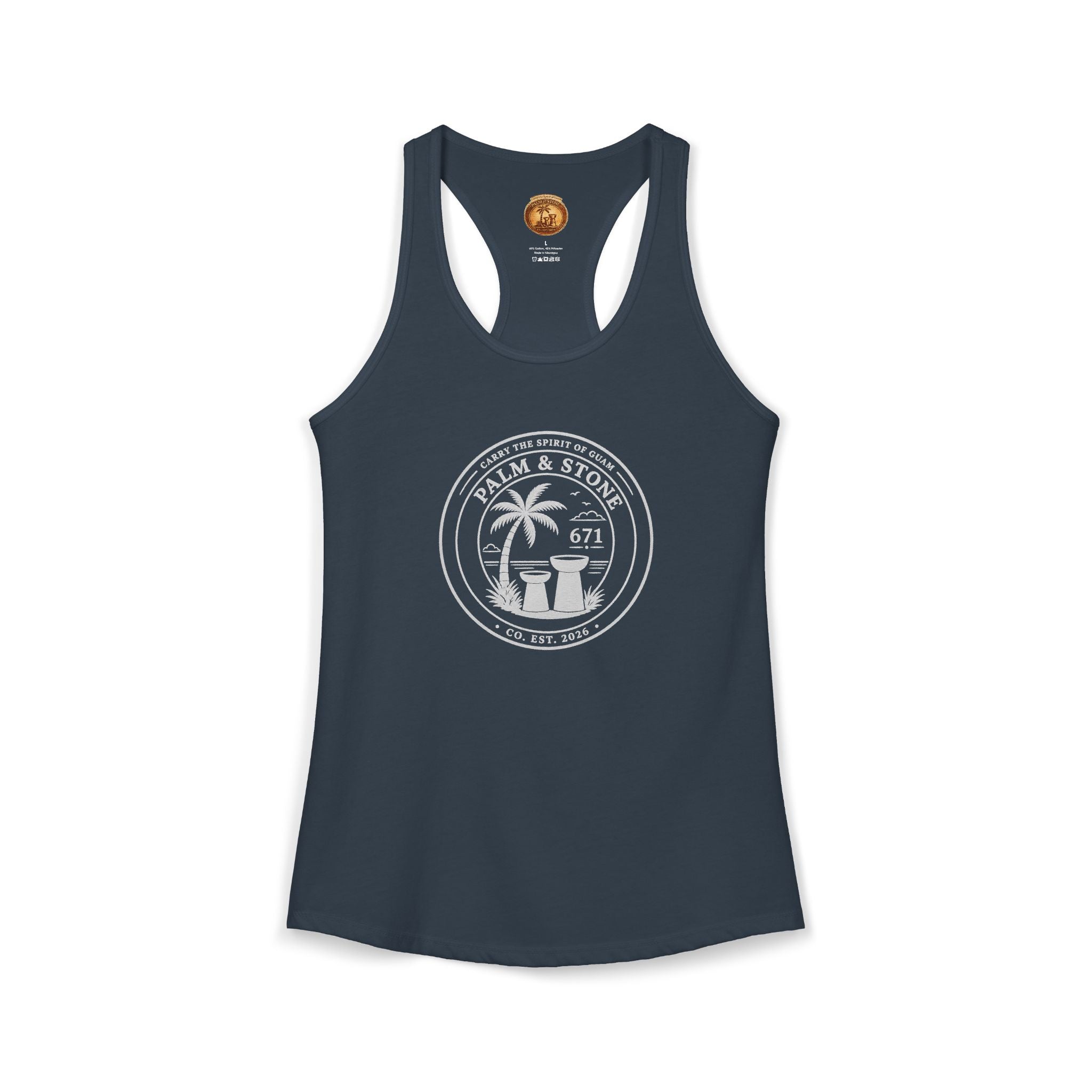 Women's Guam Island Palm | Ideal Racerback Tank