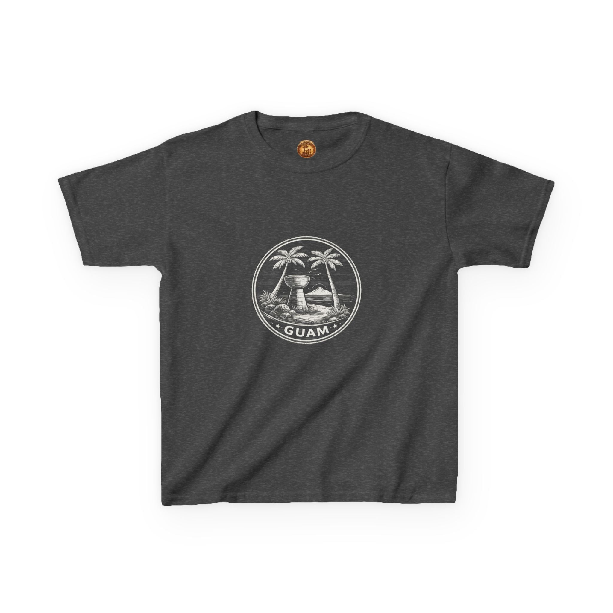 Kids Tee Guam Island Palm Logo