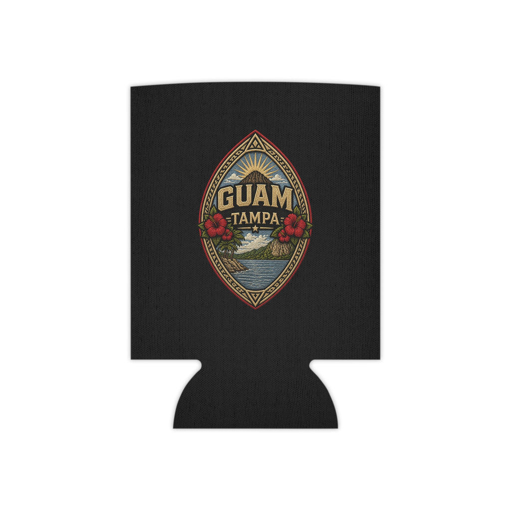 BLACK Guam Seal Tampa Can Cooler | Koozie