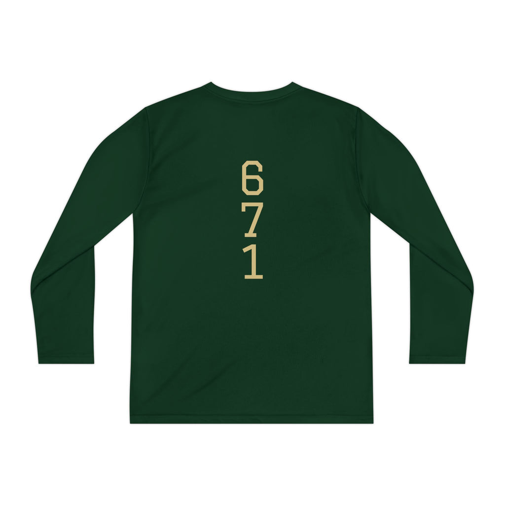 Guam 671 Long Sleeve Youth Tee "Where America's Day Begins"